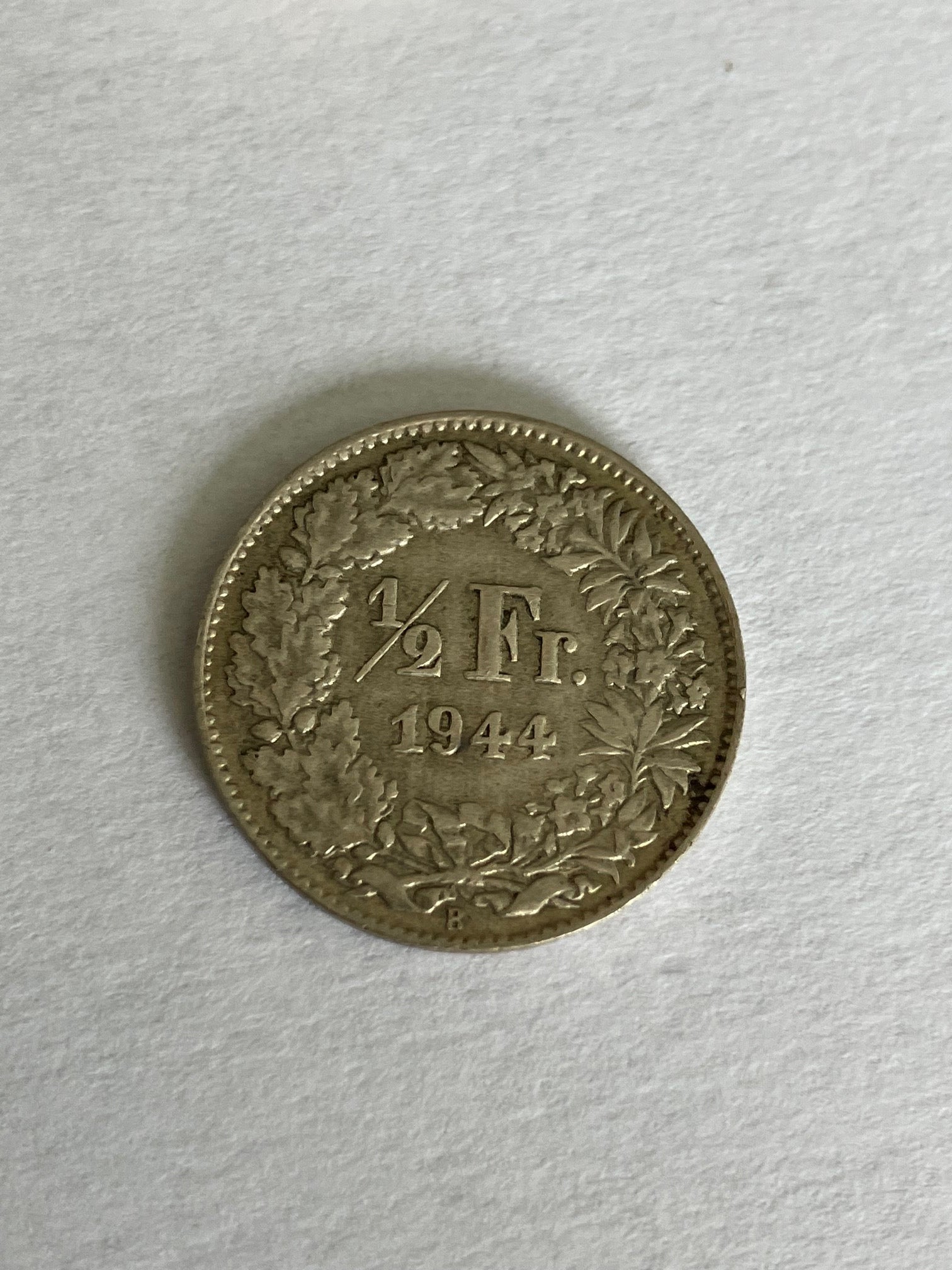1/2 Franc Switzerland 1944