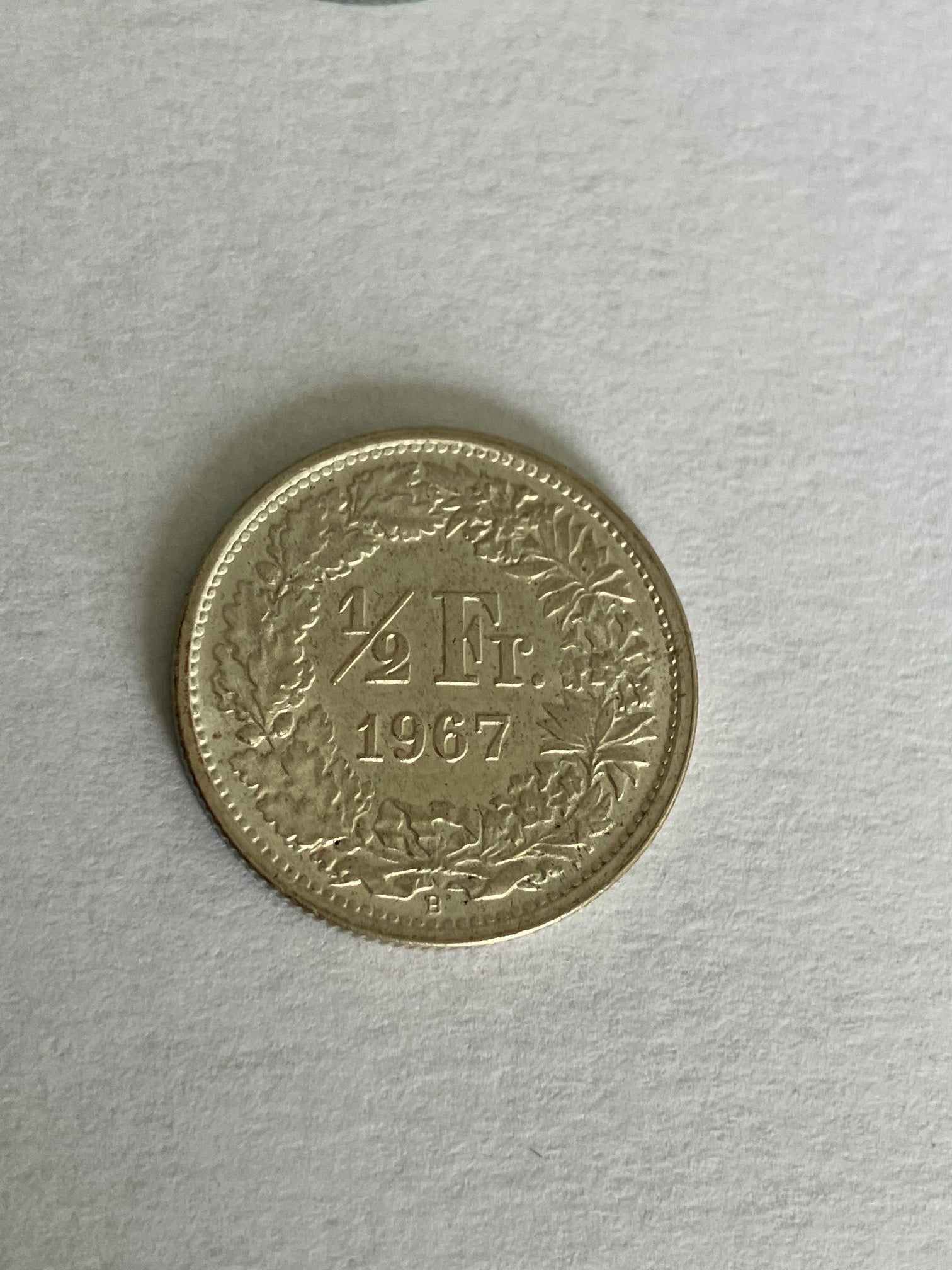 1/2 Franc Switzerland 1967