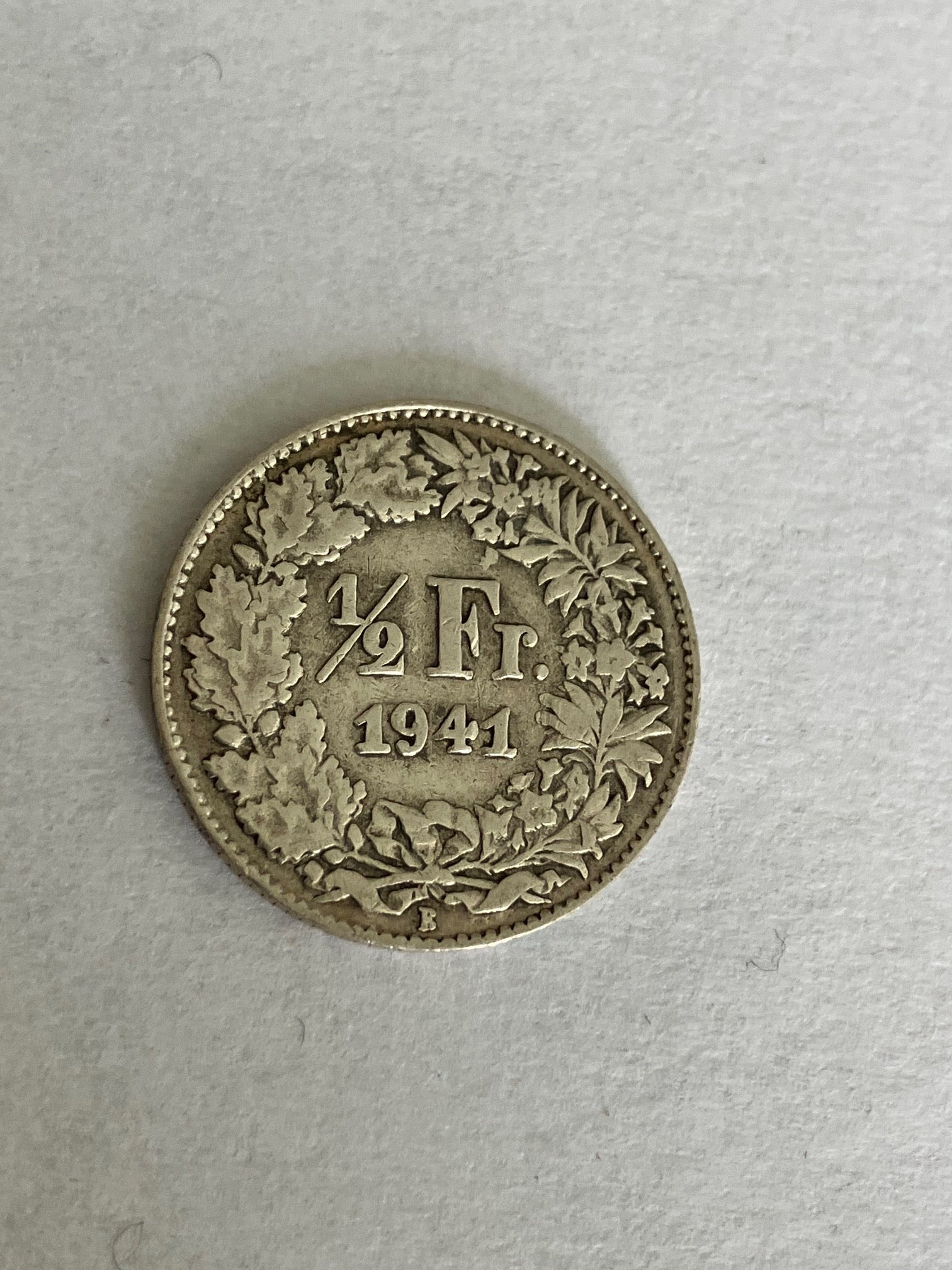 1/2 Franc Switzerland 1941