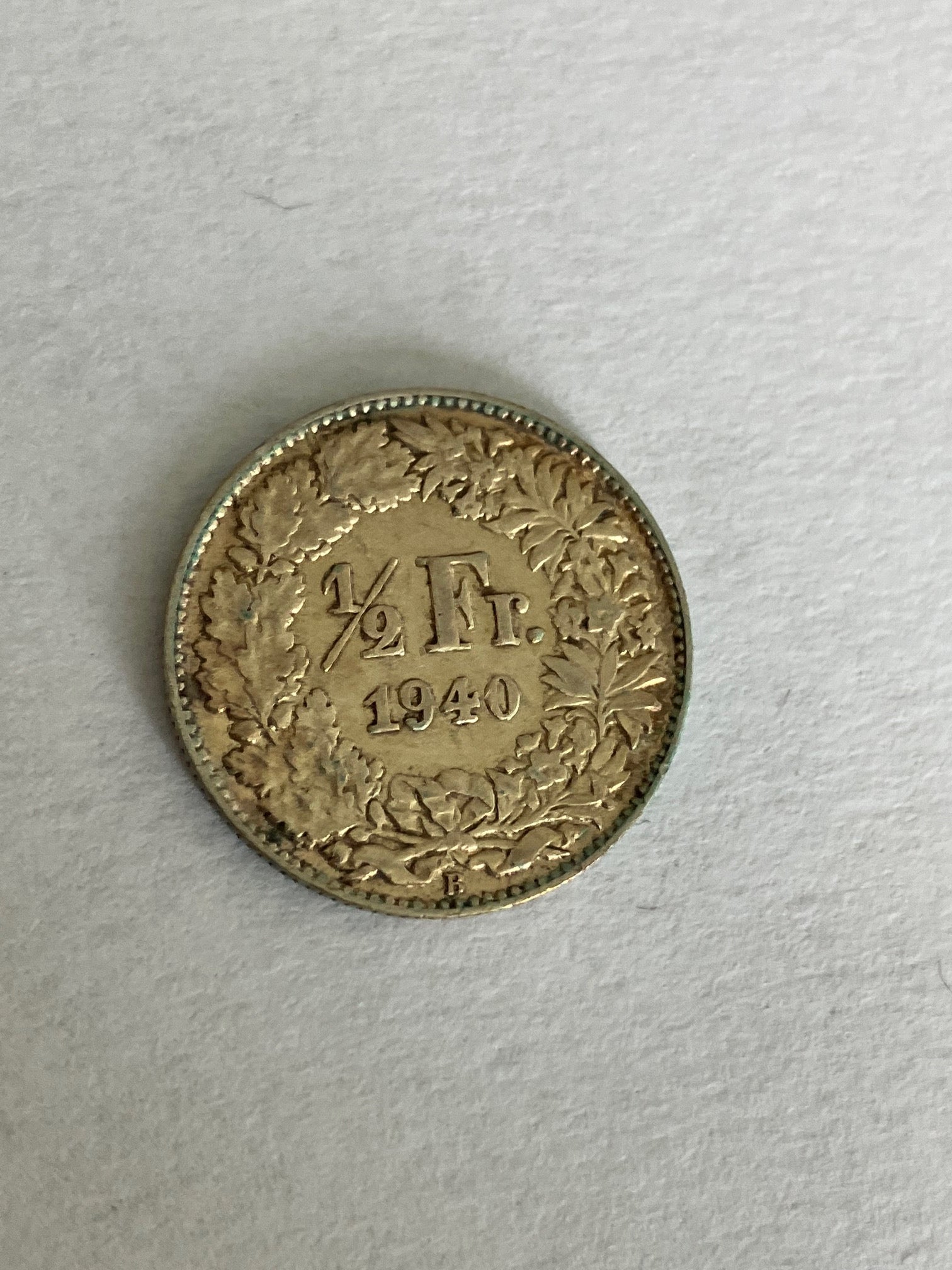 1/2 Franc Switzerland 1940