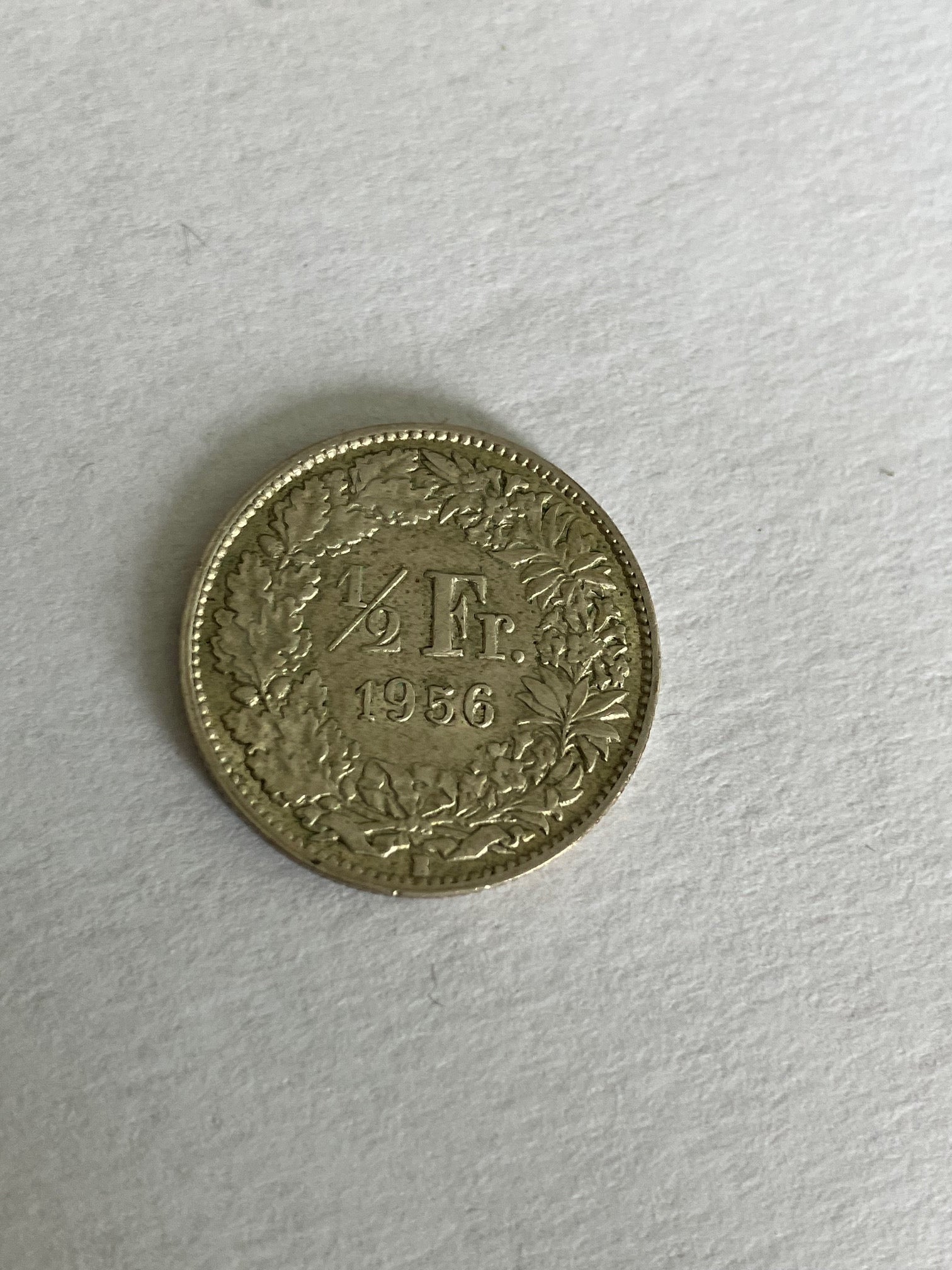 1/2 Franc Switzerland 1956