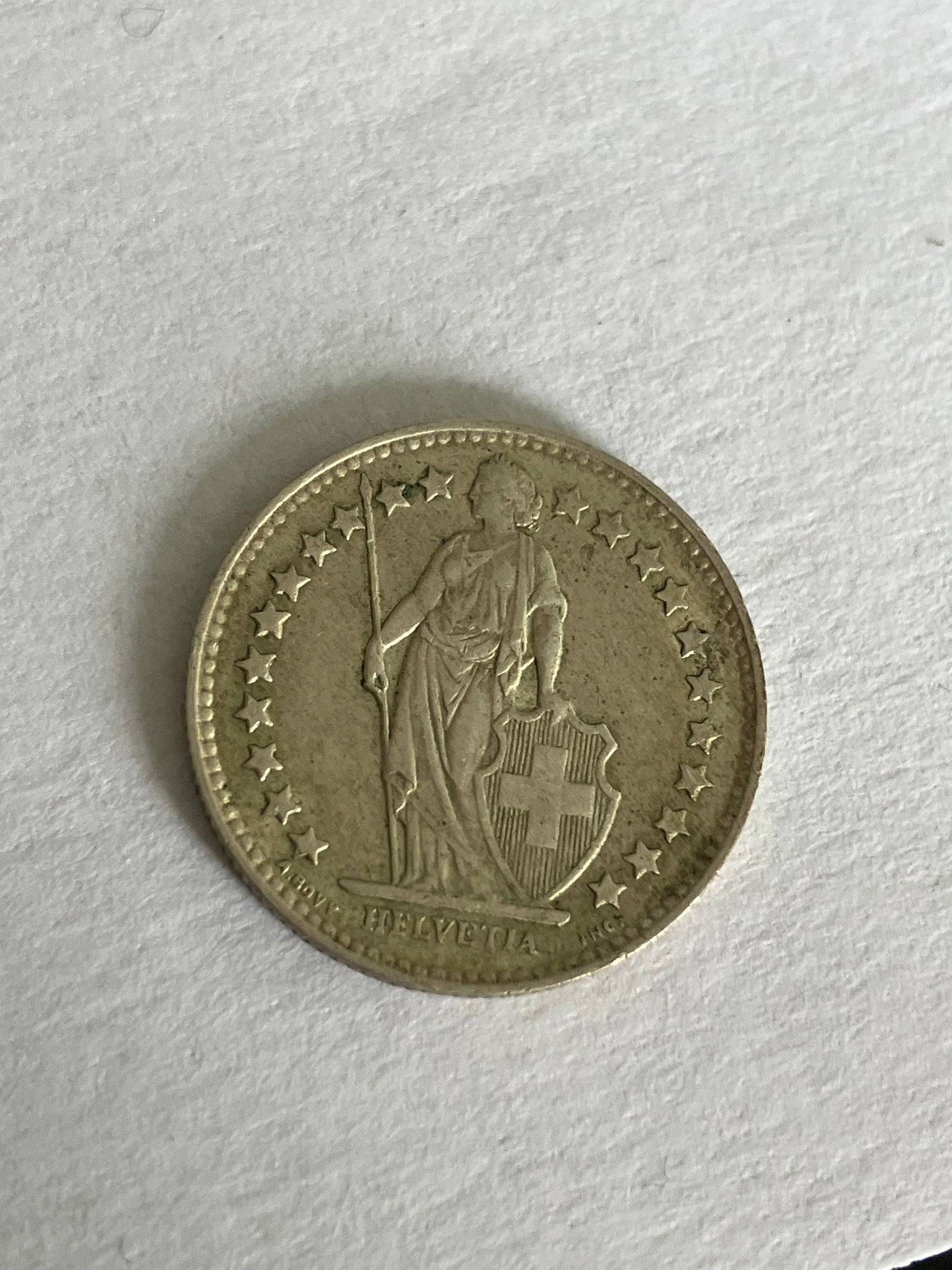 1/2 Franc Switzerland 1956