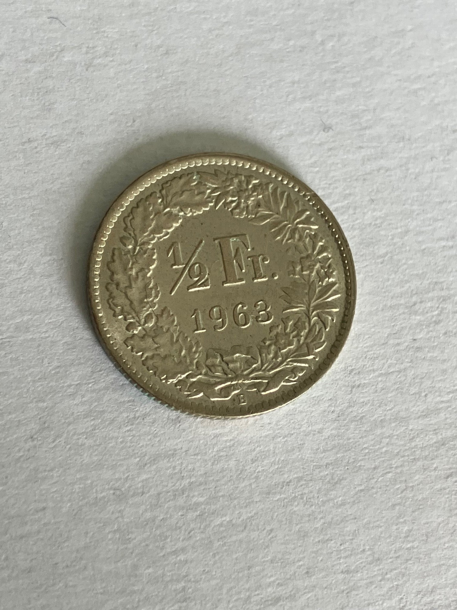 1/2 Franc Switzerland 1963