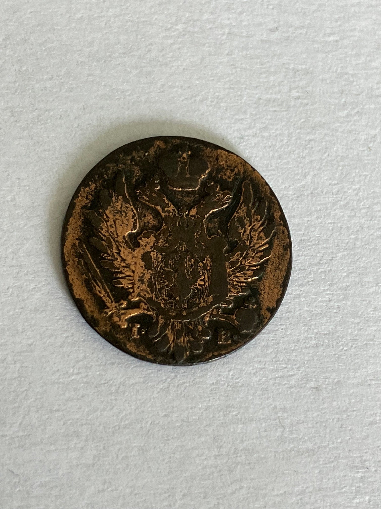 1 Grosz 1822 Poland - Cleaned - Low mintage