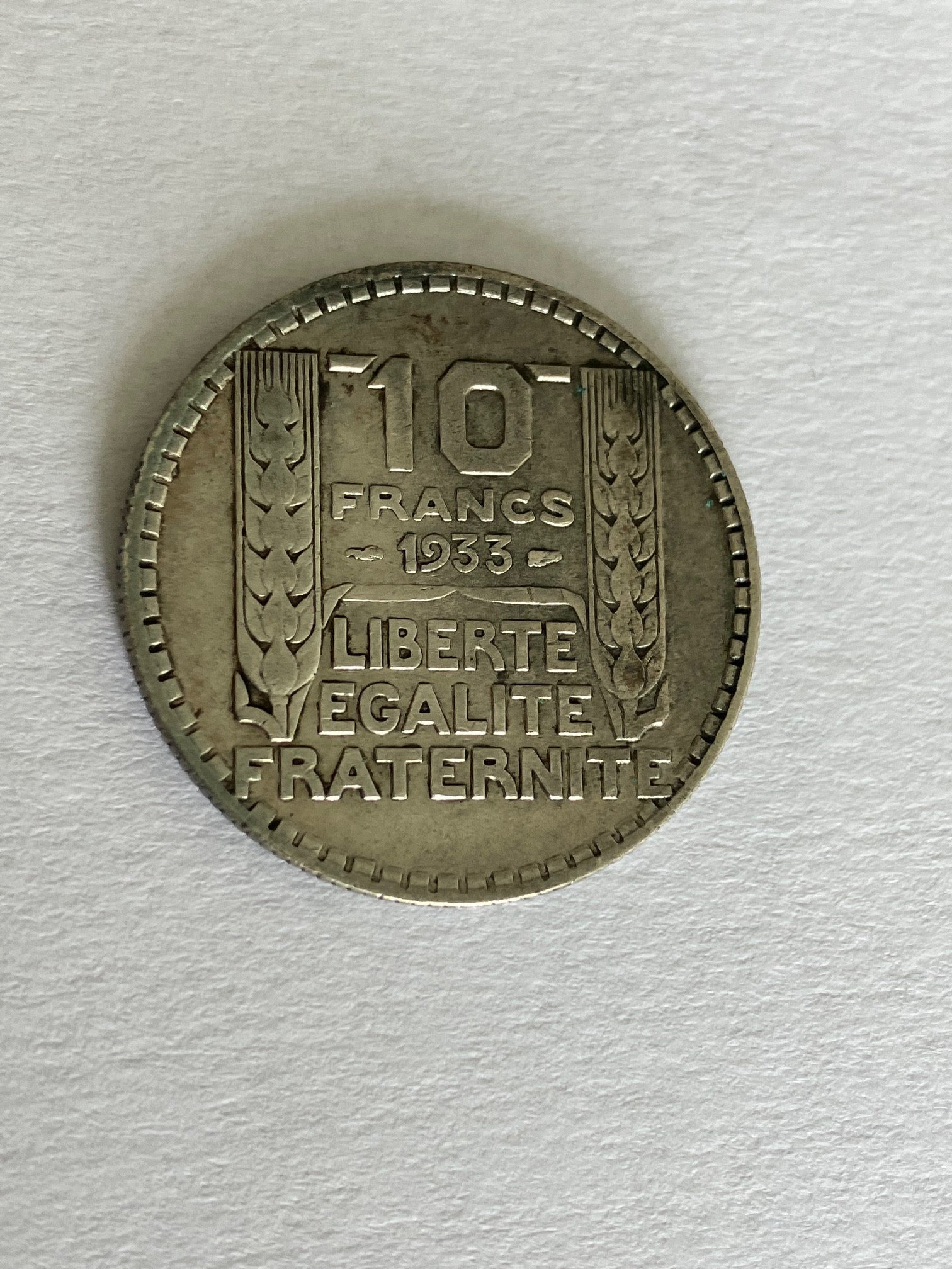 10 Francs France 1933