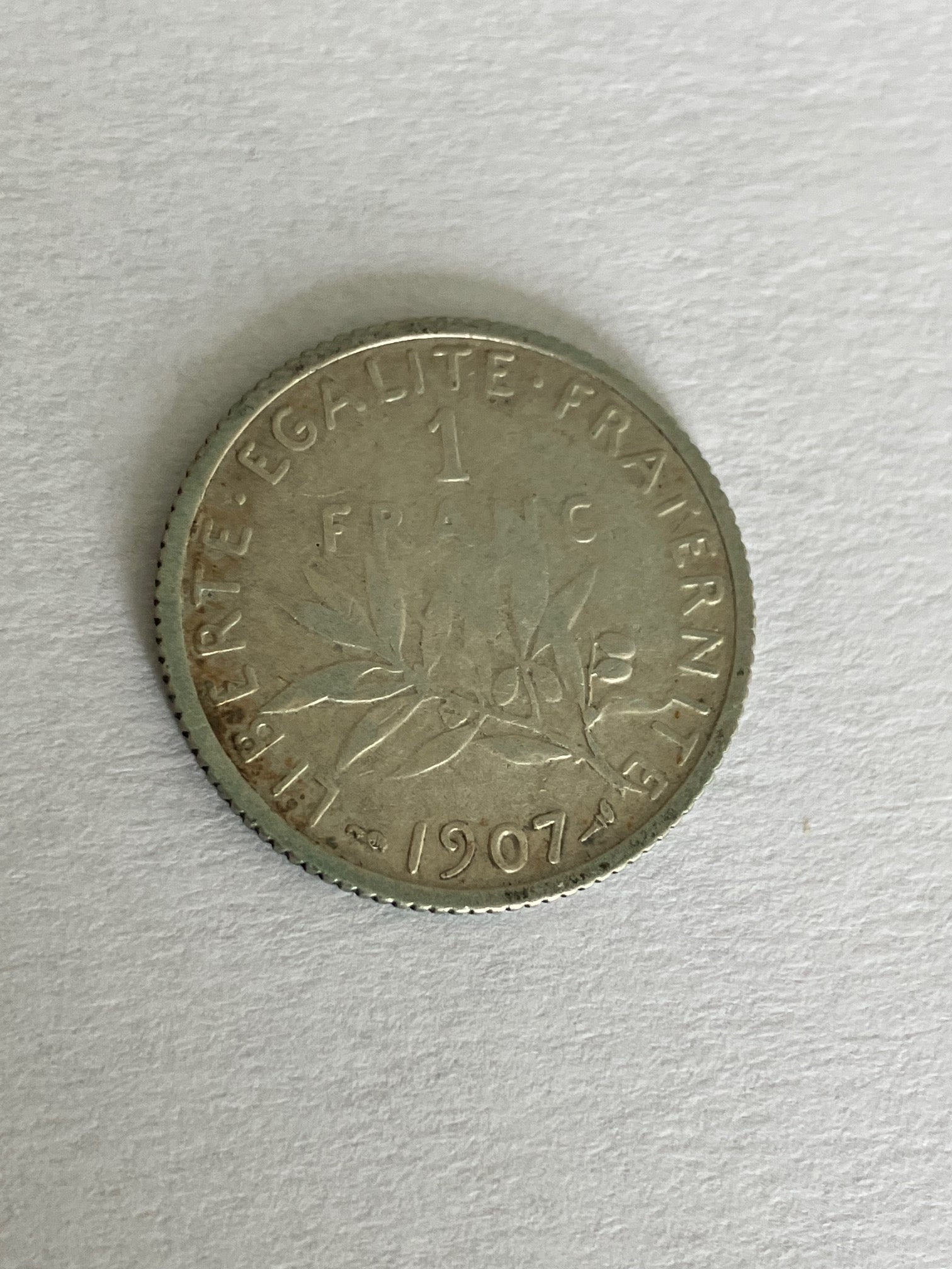 1 Franc France 1907