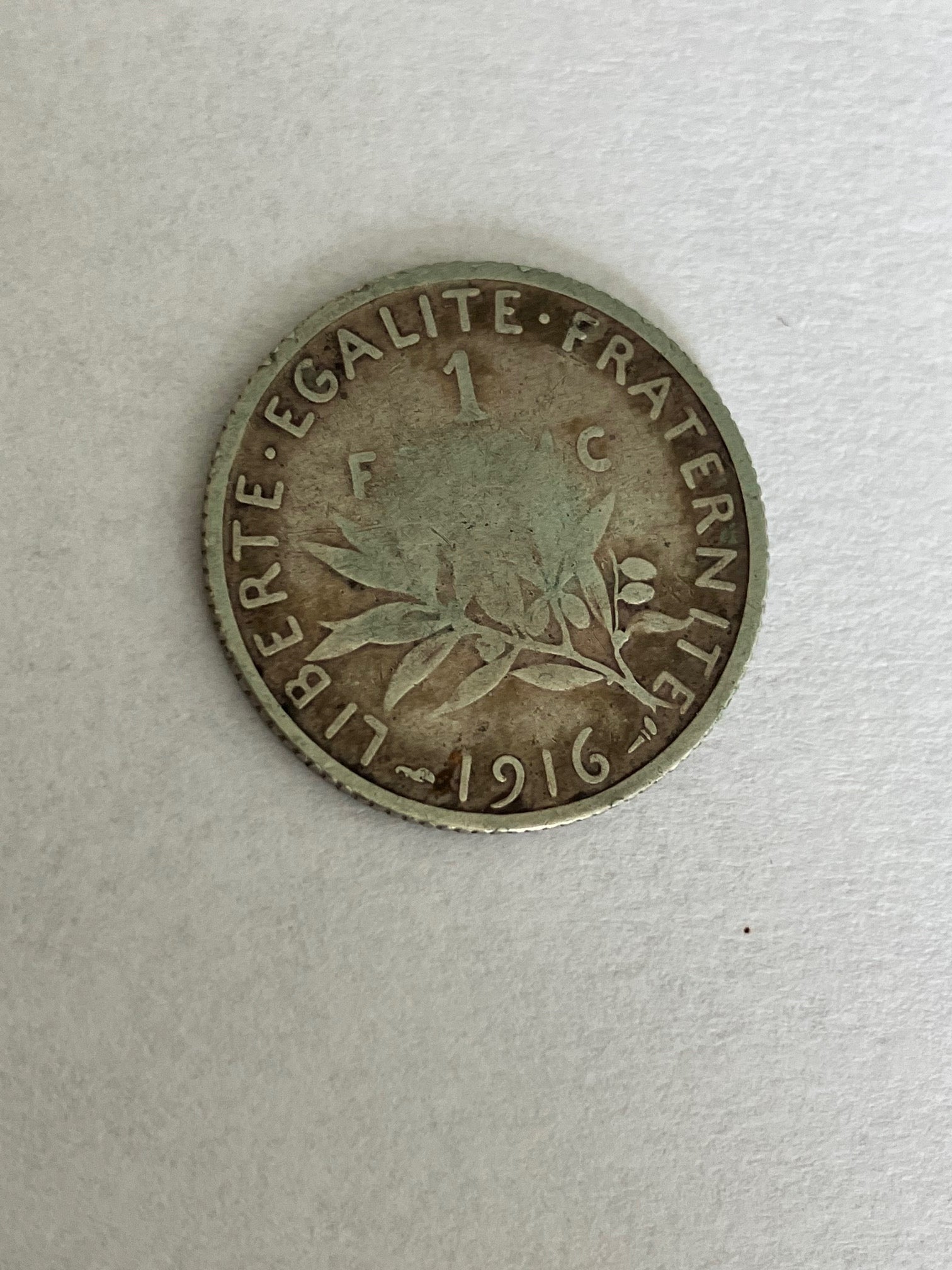 1 Franc France 1916