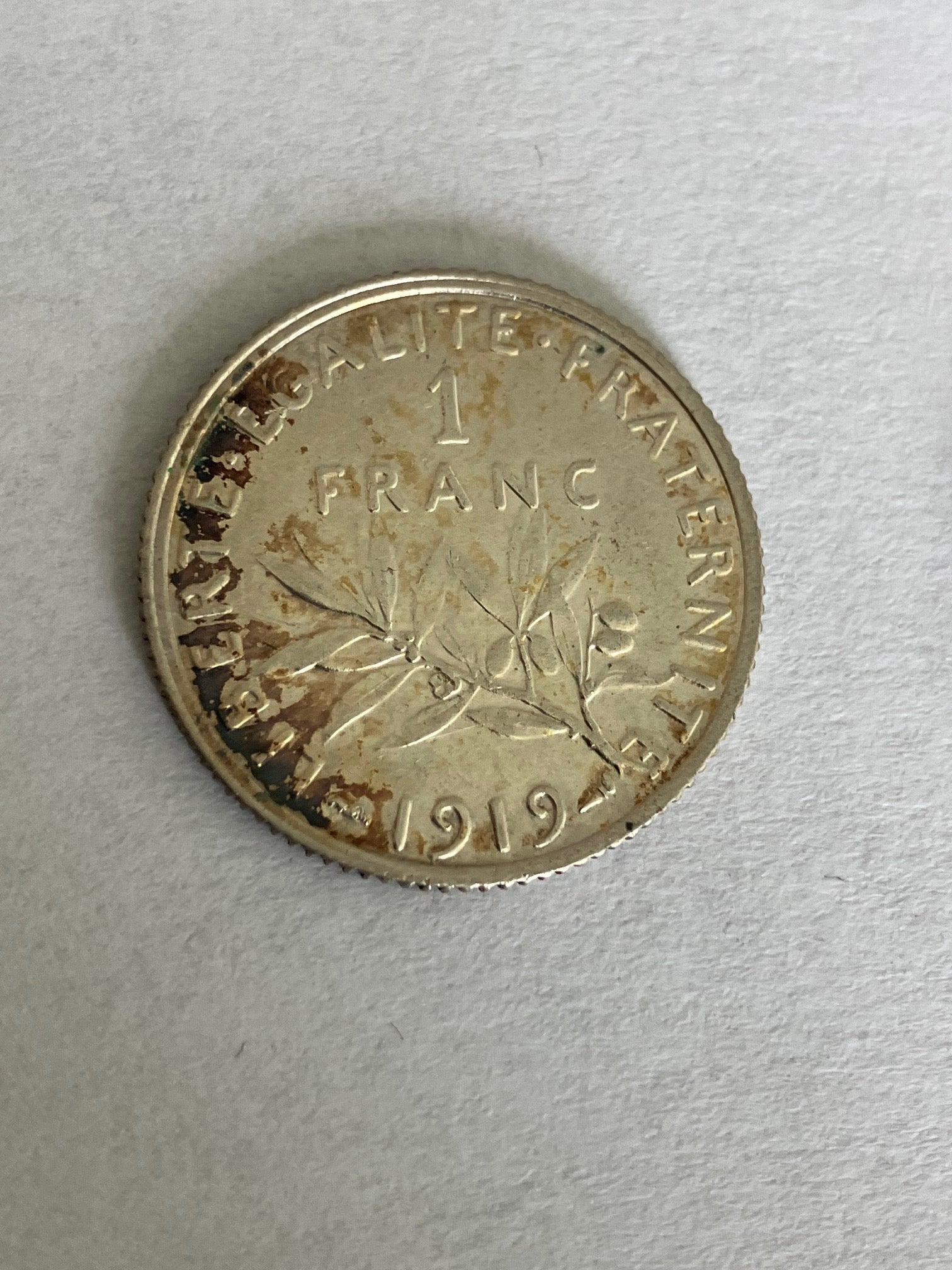 1 Franc France 1919