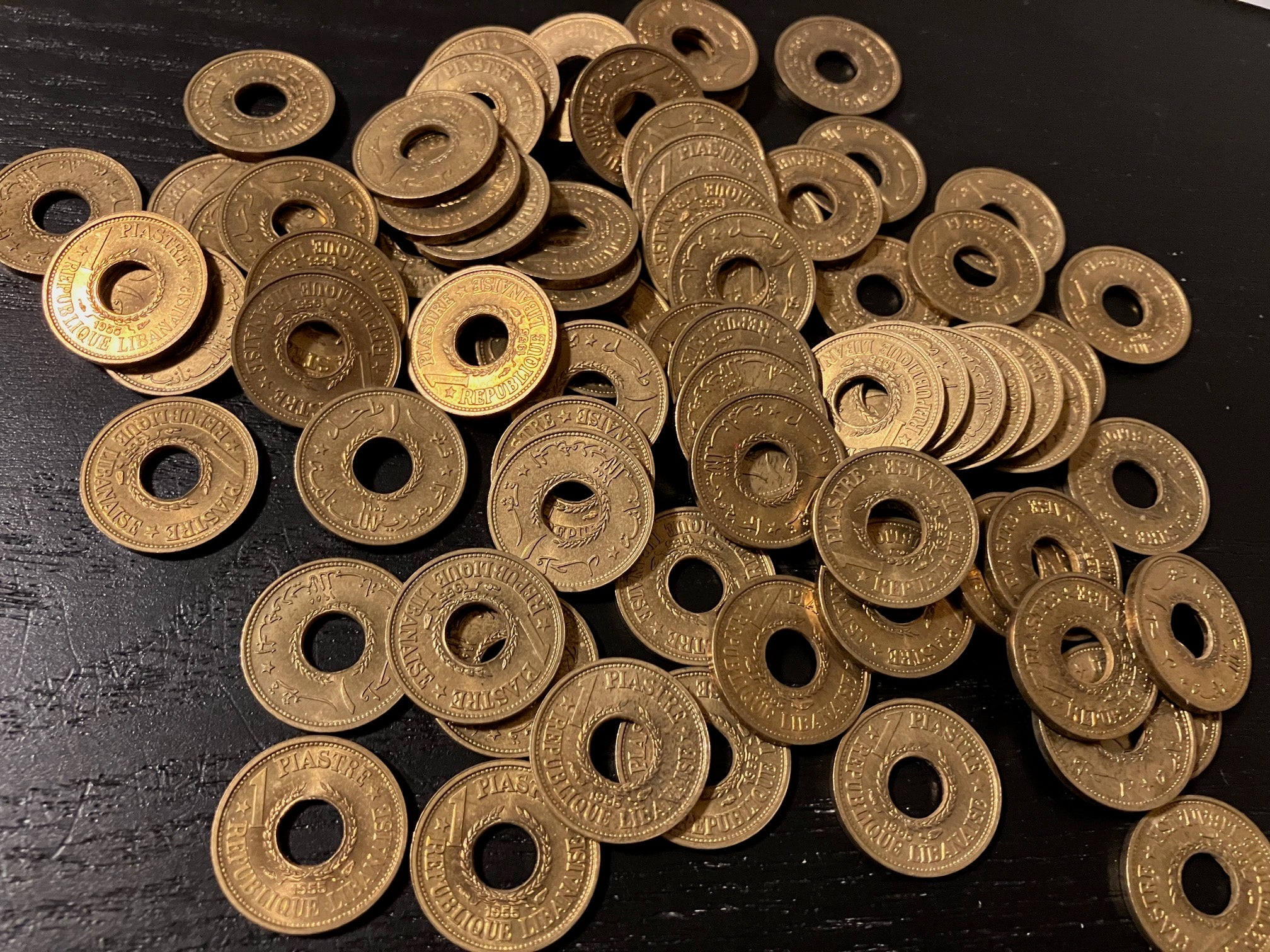 75 stk 1 Piastre Libanon