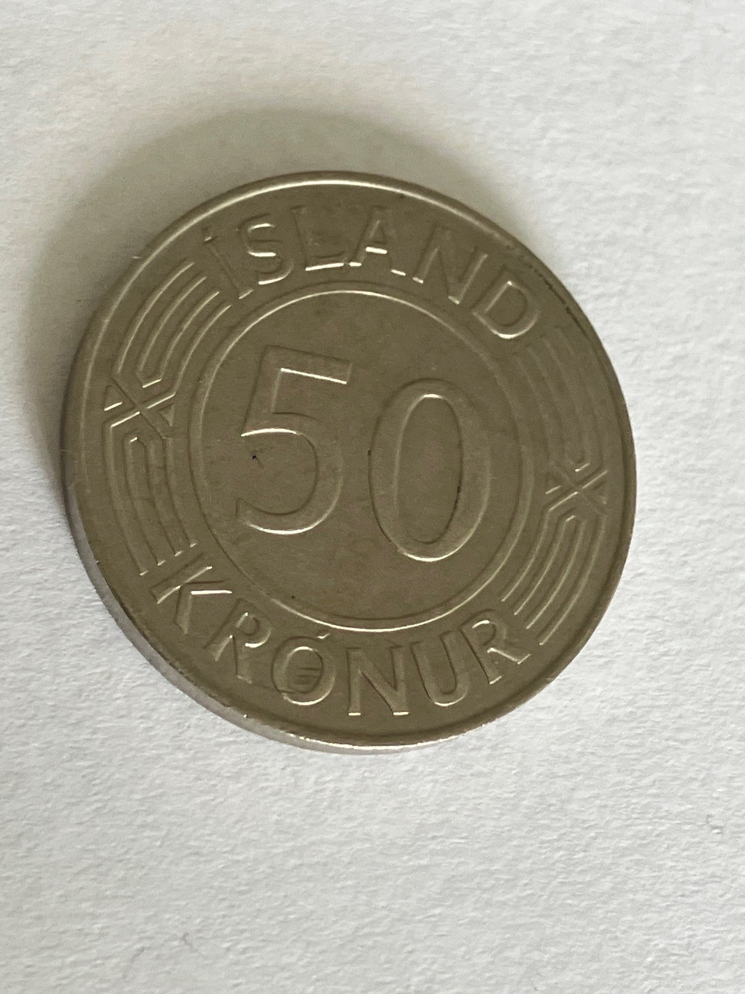 50 Kronur Iceland 1968