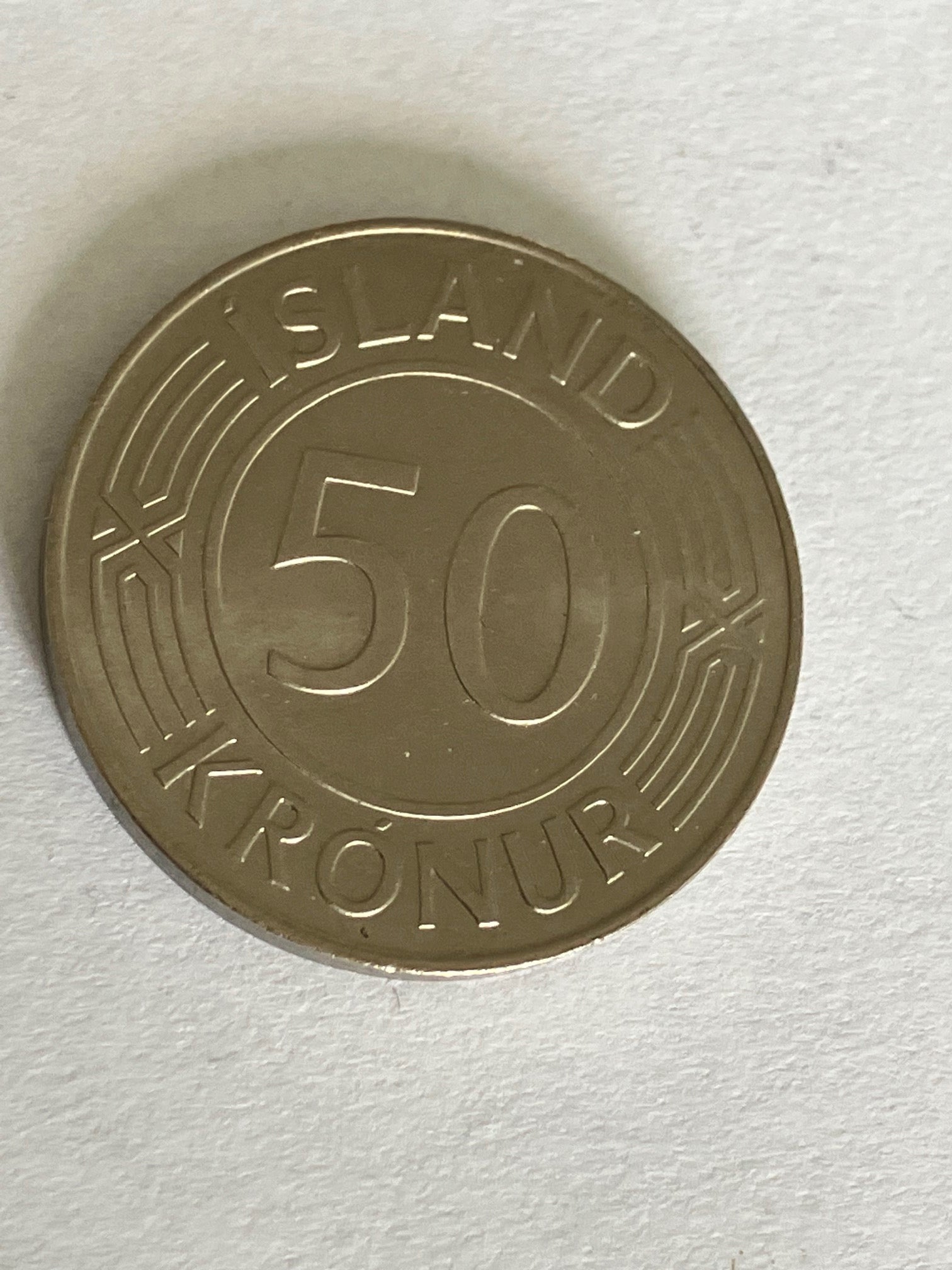50 Kronur Iceland 1980