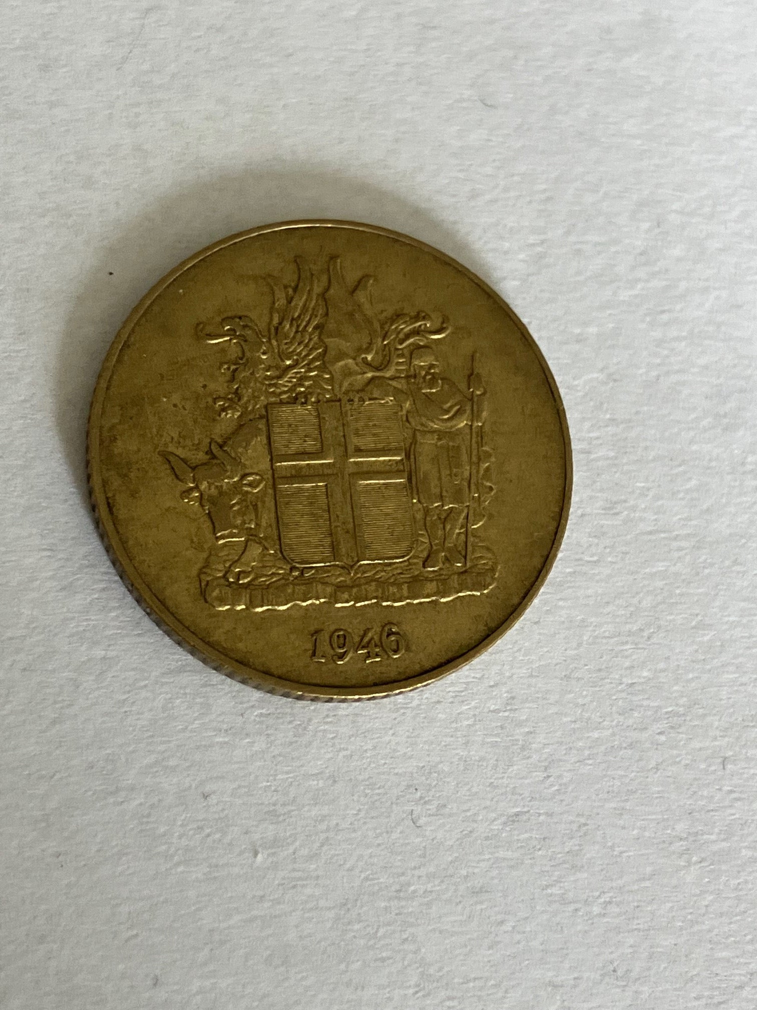 1 Krona 1946 Iceland