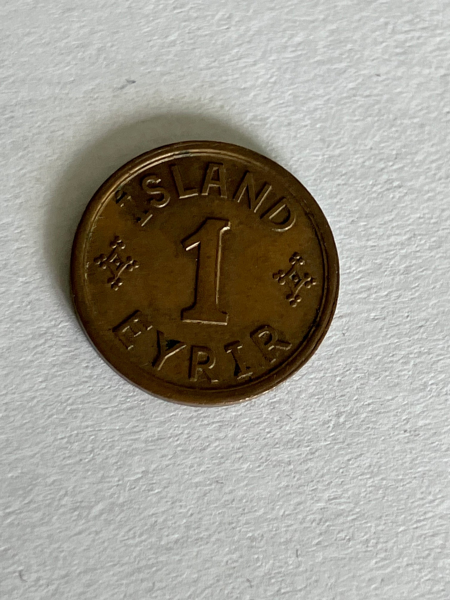1 Eyrir Iceland 1942