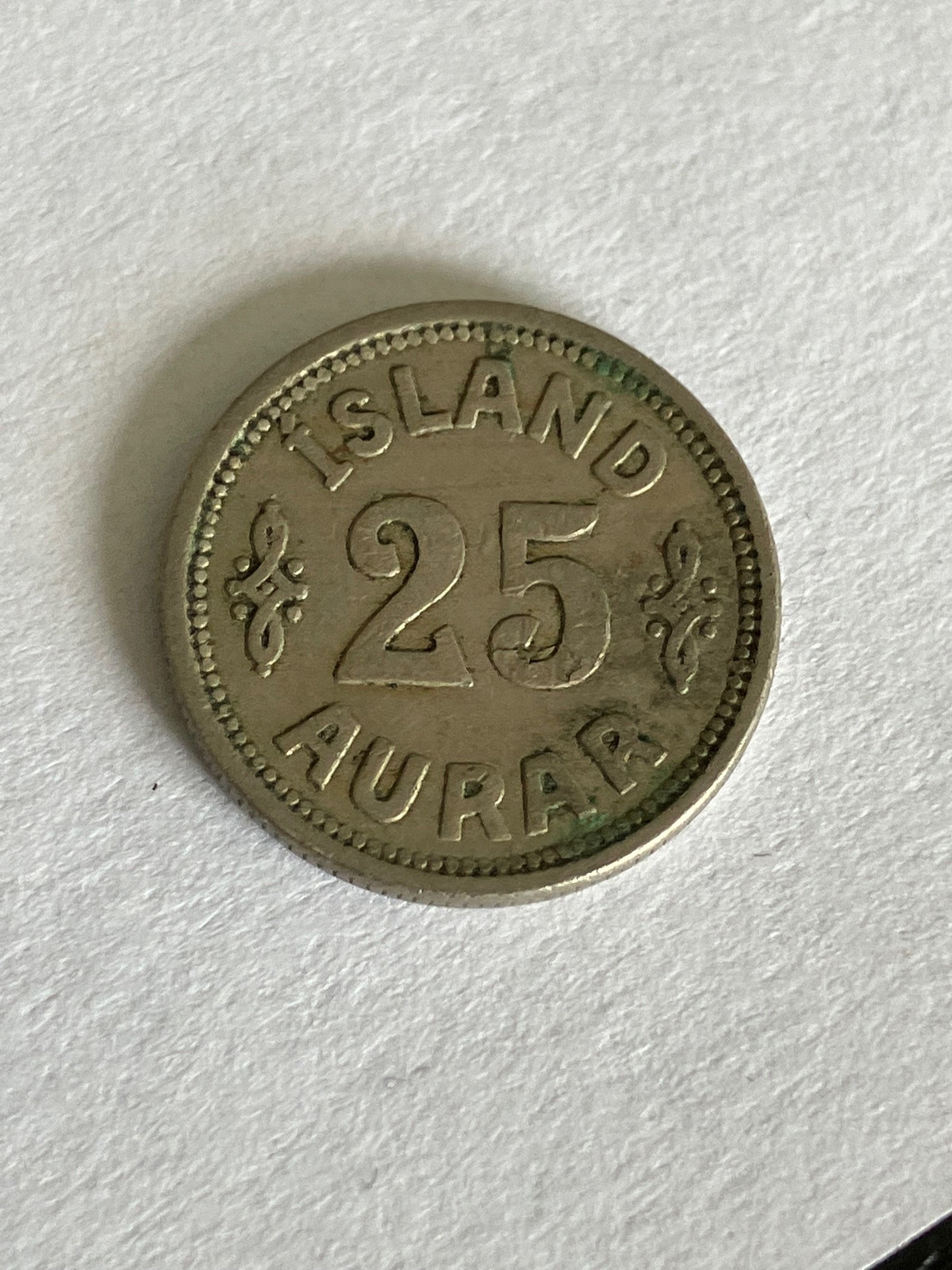 25 Aurar Iceland 1925