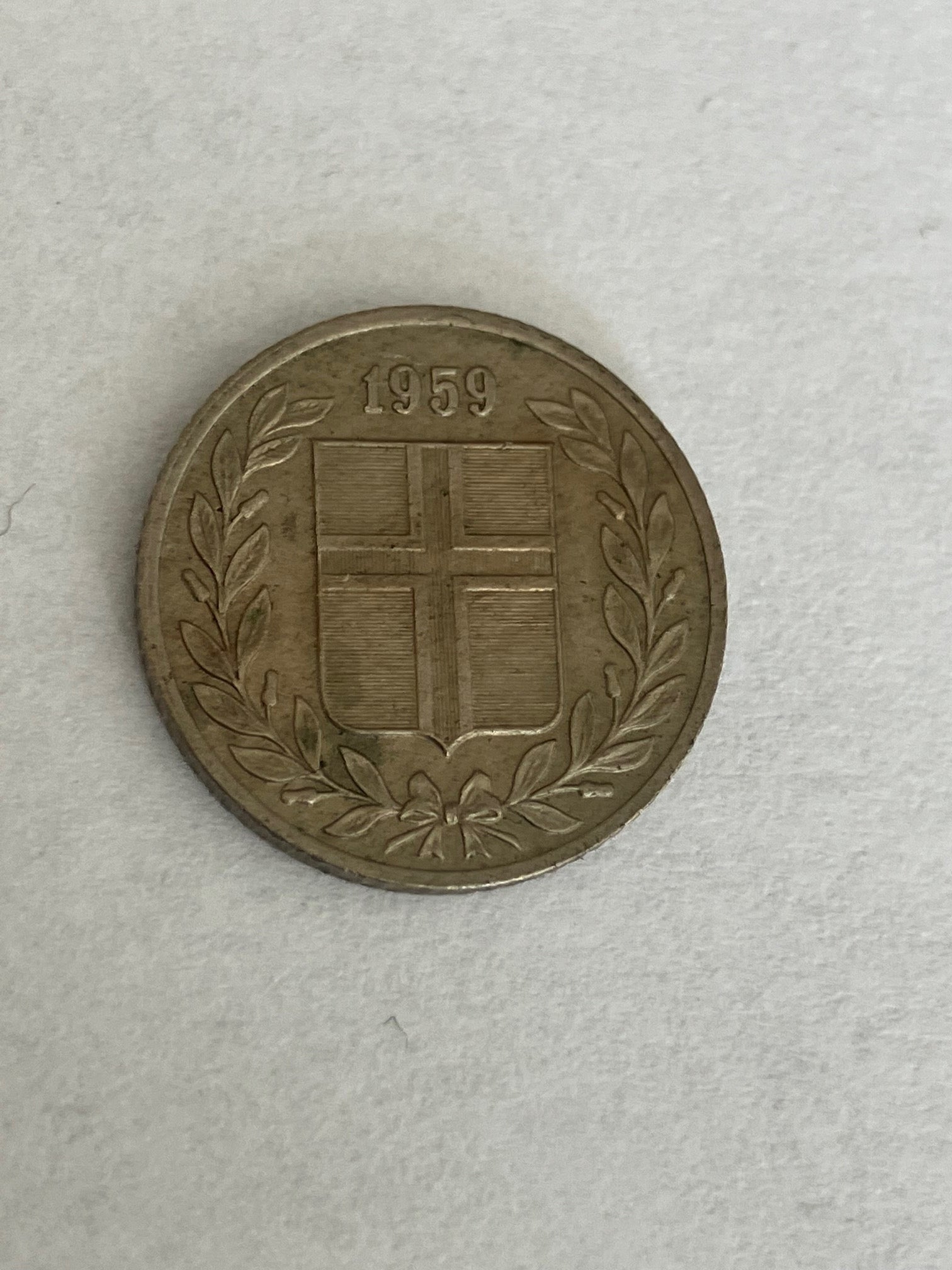 25 Aurar Iceland 1959