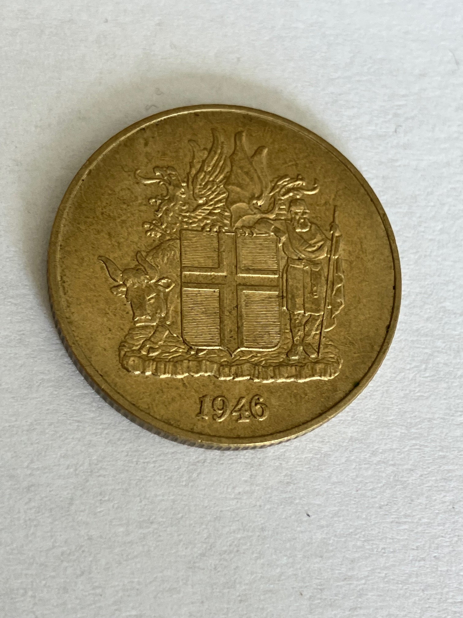 2 Kronur Iceland 1946