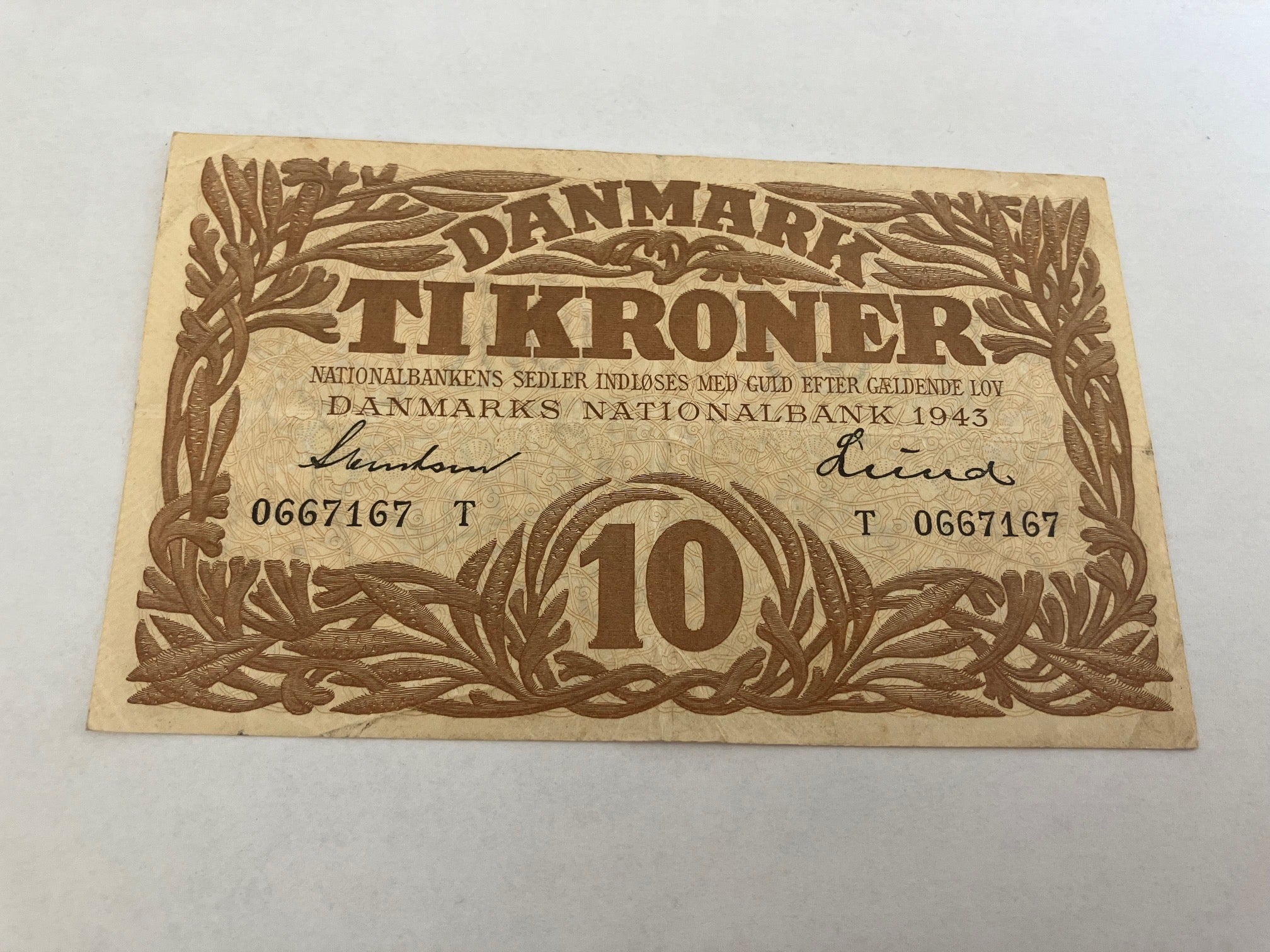 10 Kroner 1943 T