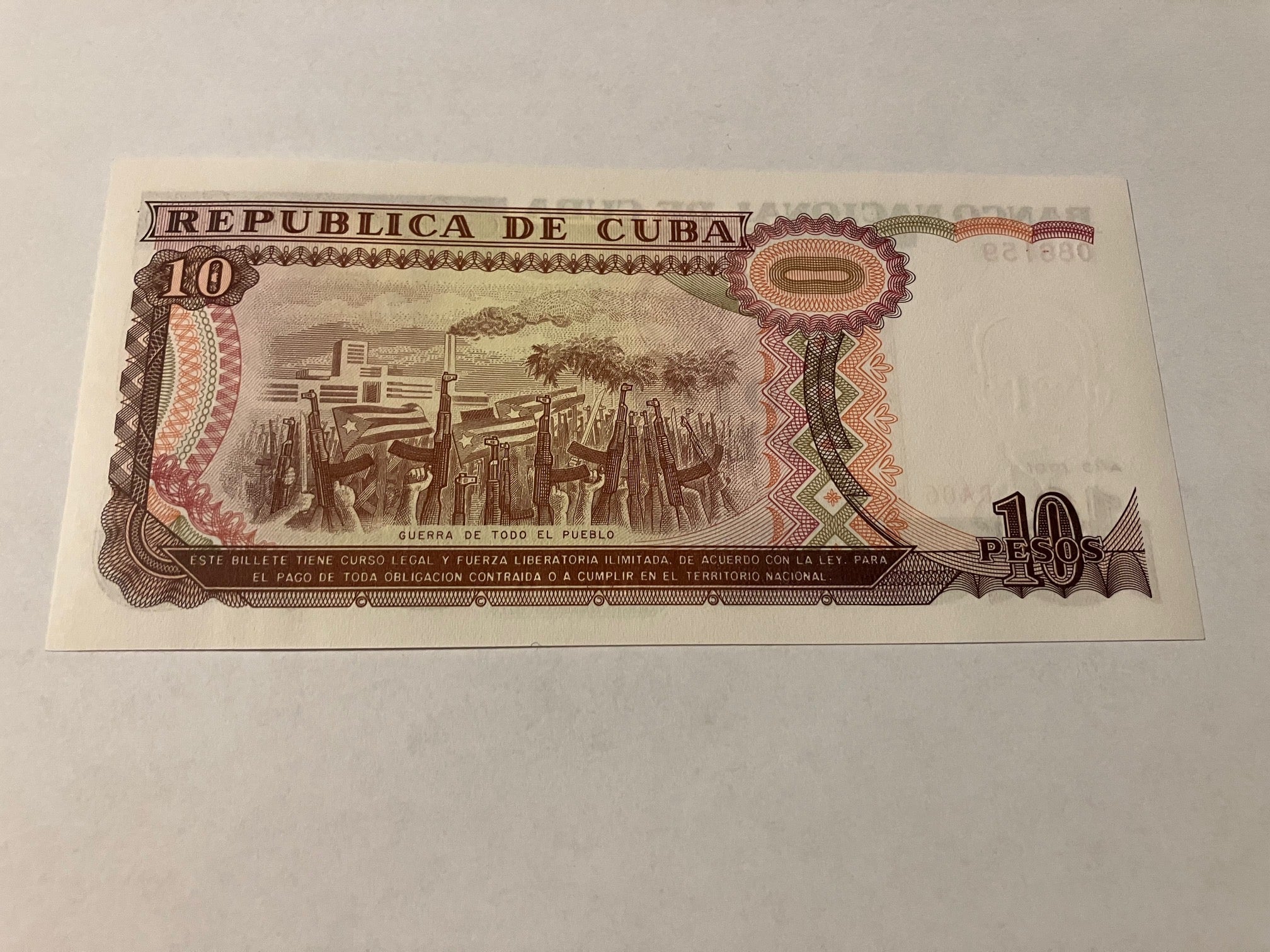 10 Pesos Cuba 1991
