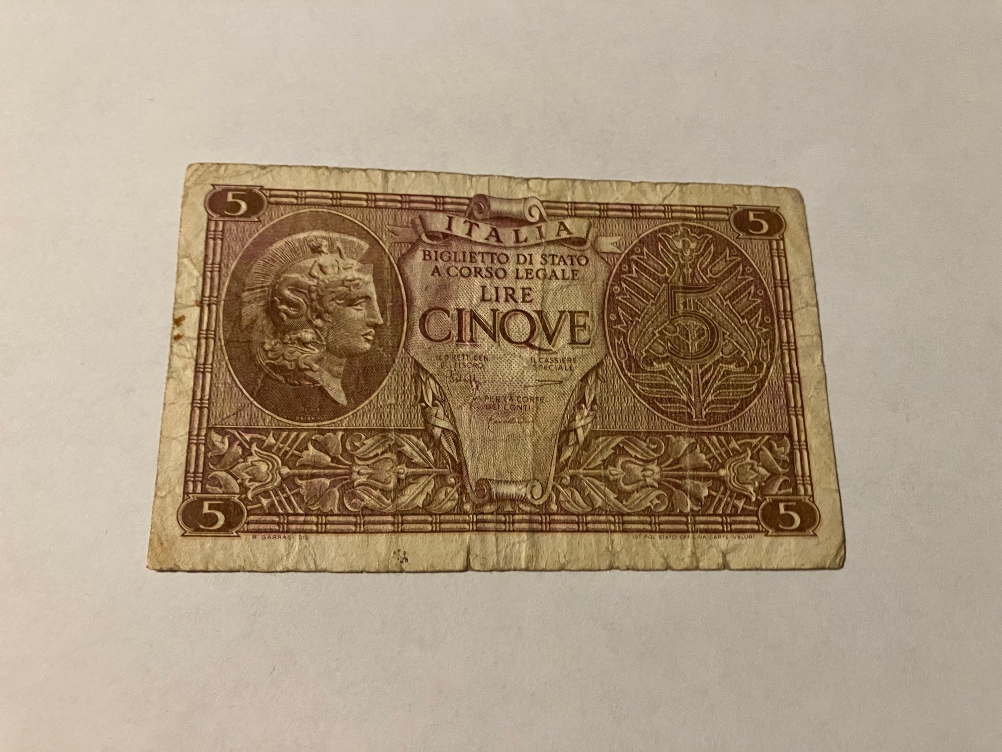 5 Lire Italy - Bad condition
