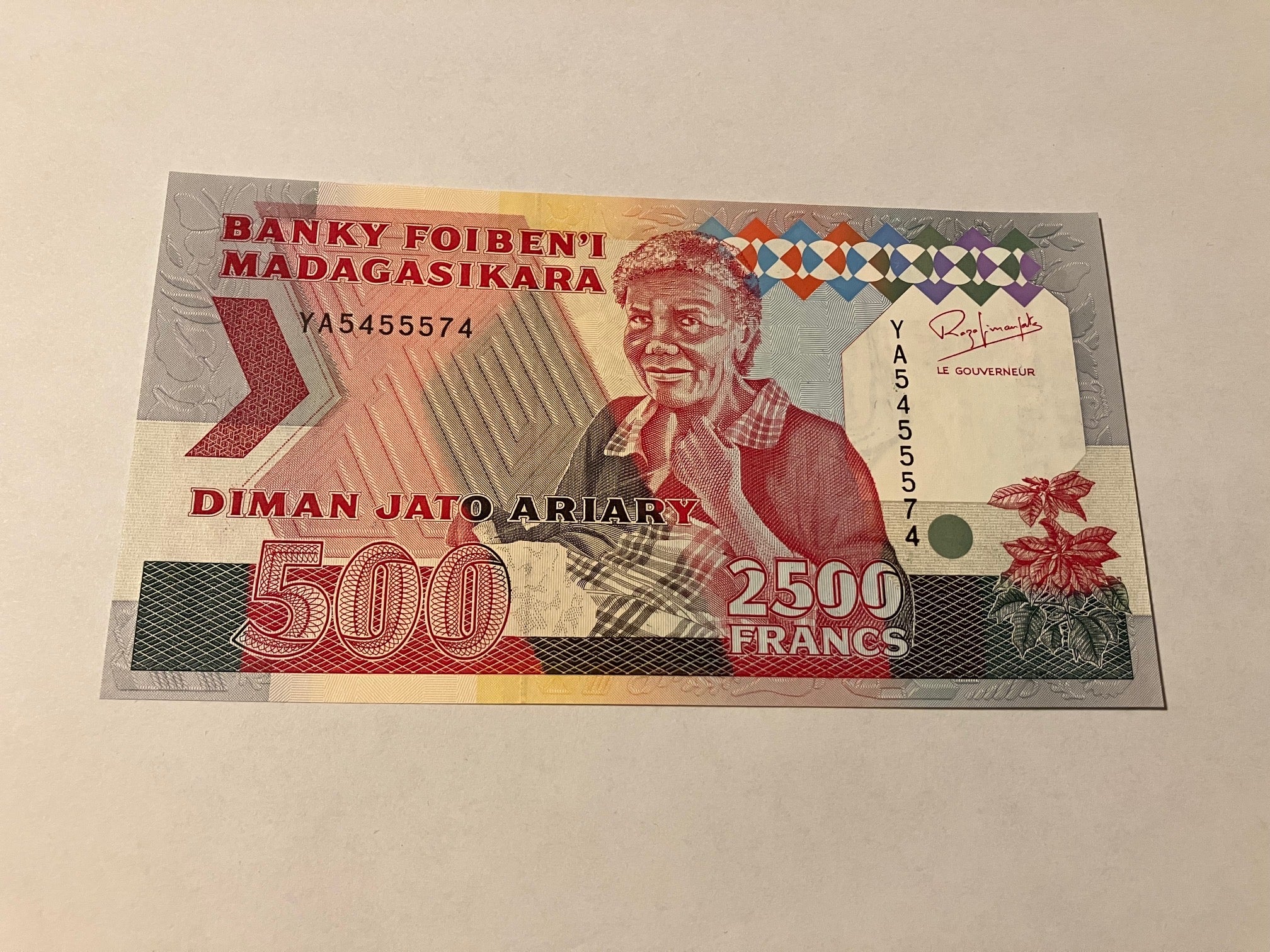 500 Ariary / 2500 Francs Madagascar
