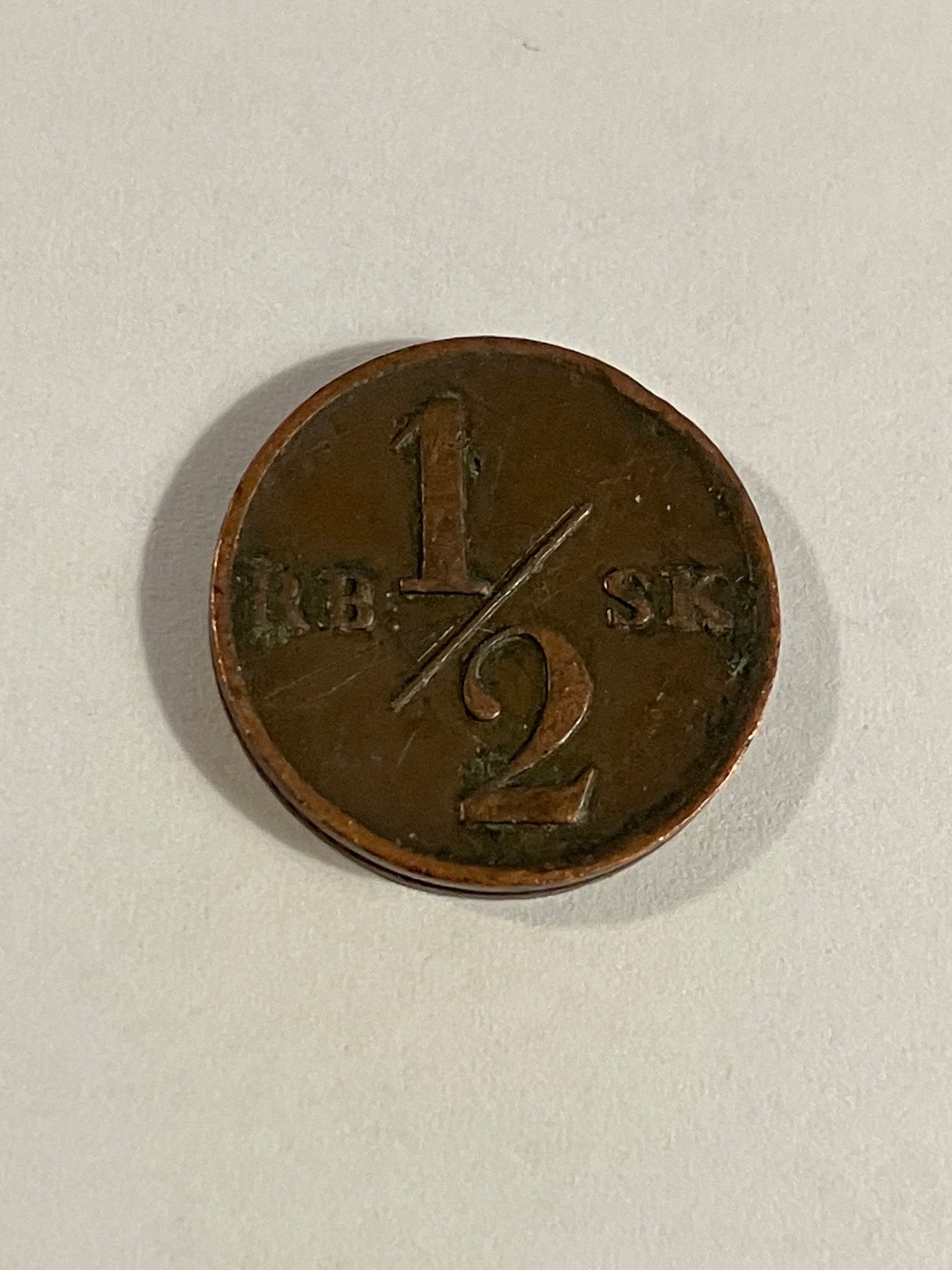 1/2 Rigsbankskilling 1838