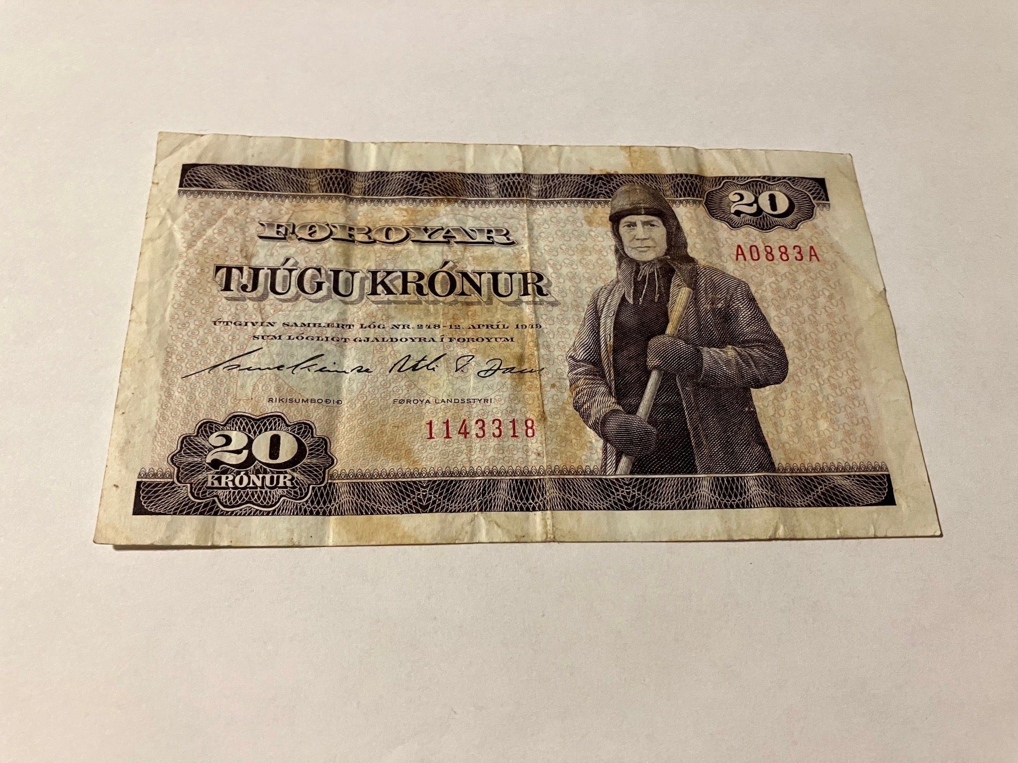 20 Kronur Færøerne