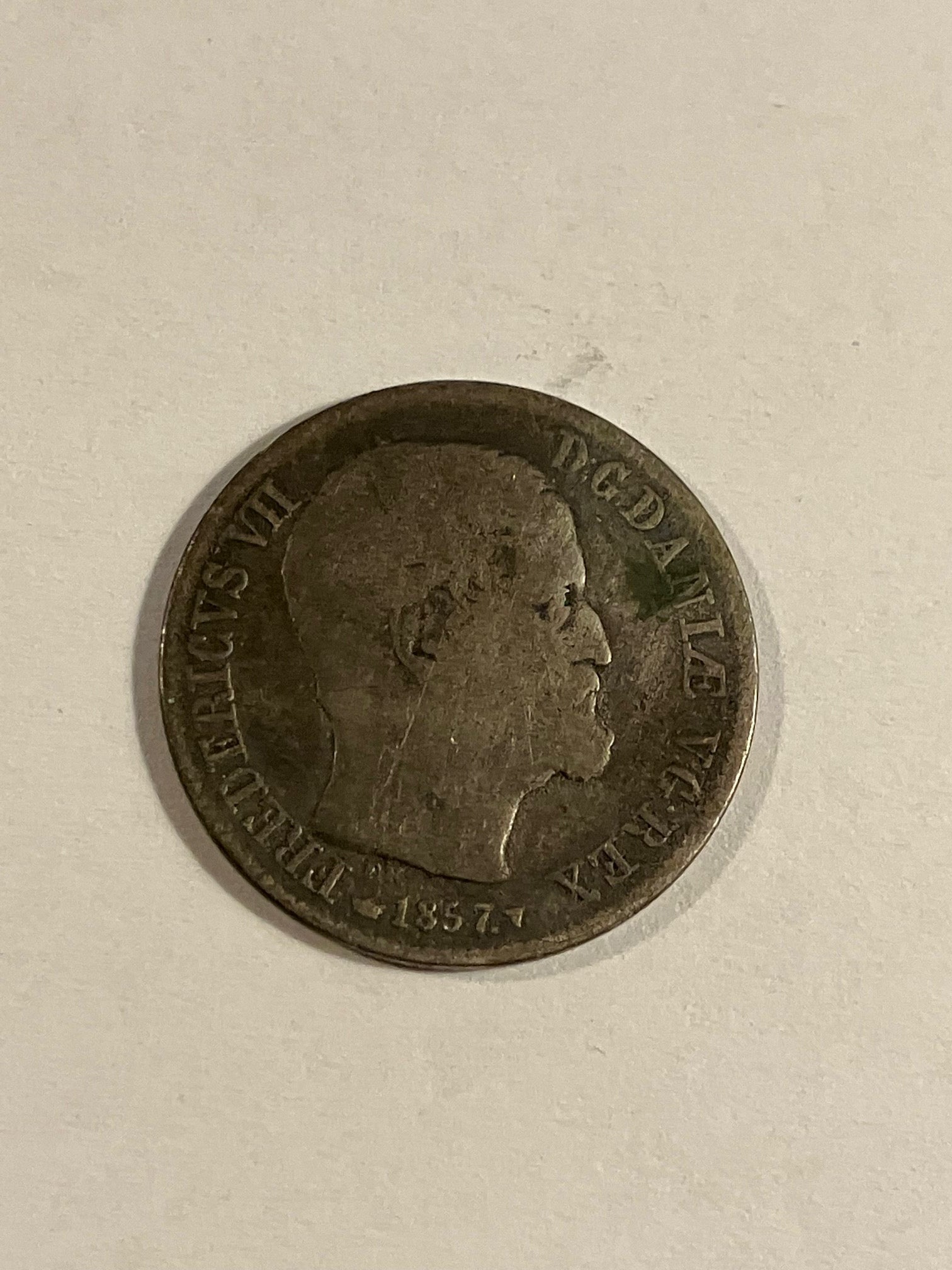 16 Skilling 1857 Danmark