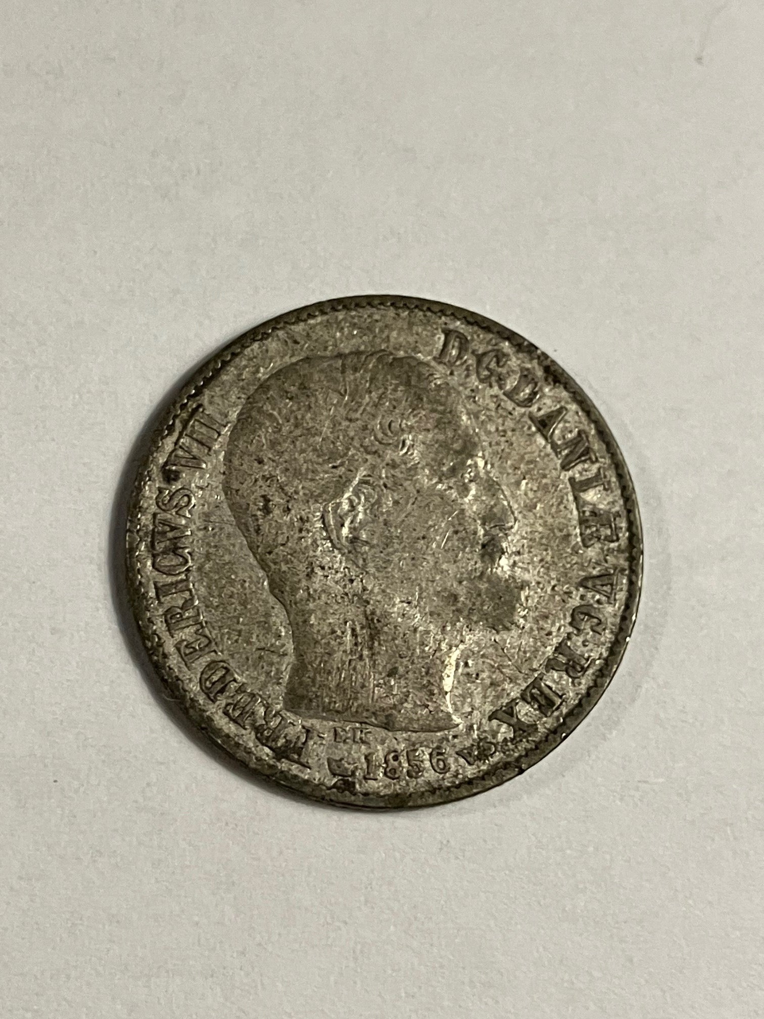 16 Skilling 1856 Danmark