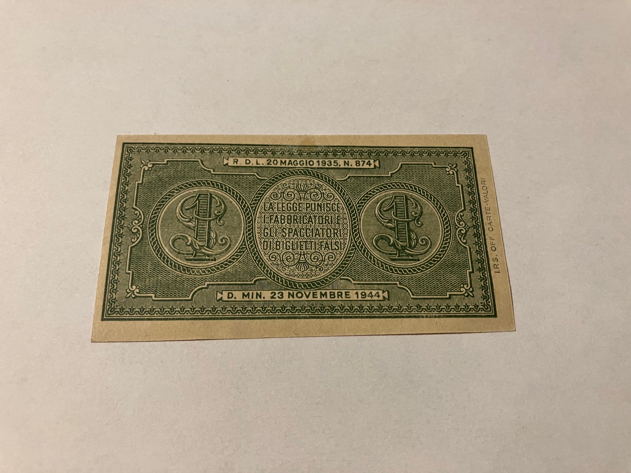 1 Lira Italy