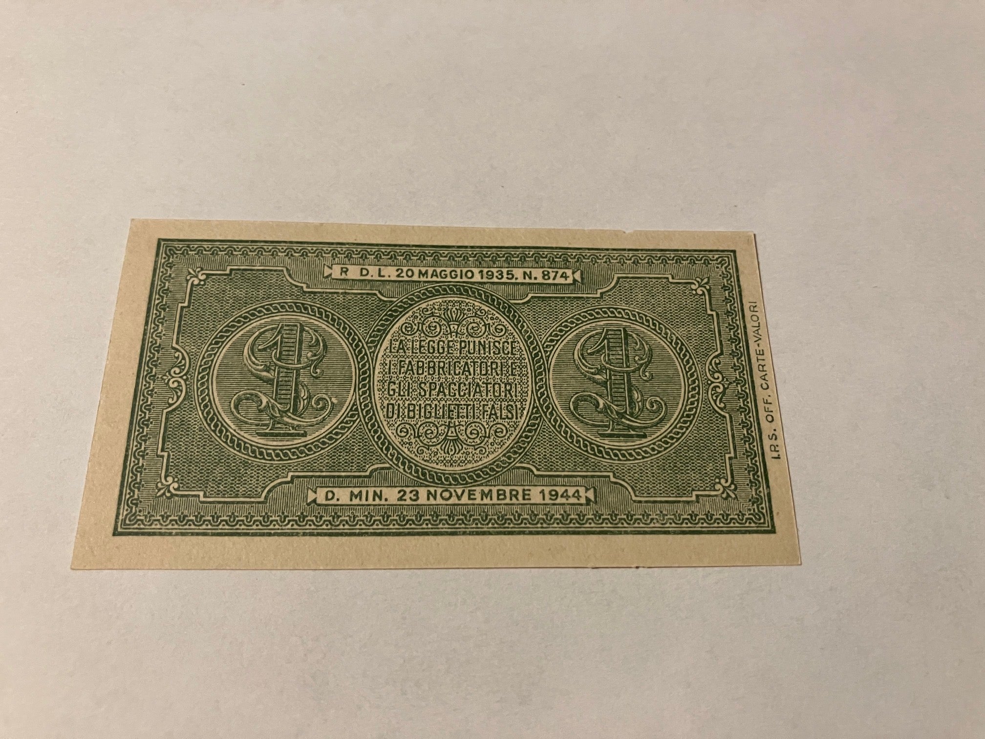 1 Lira Italy