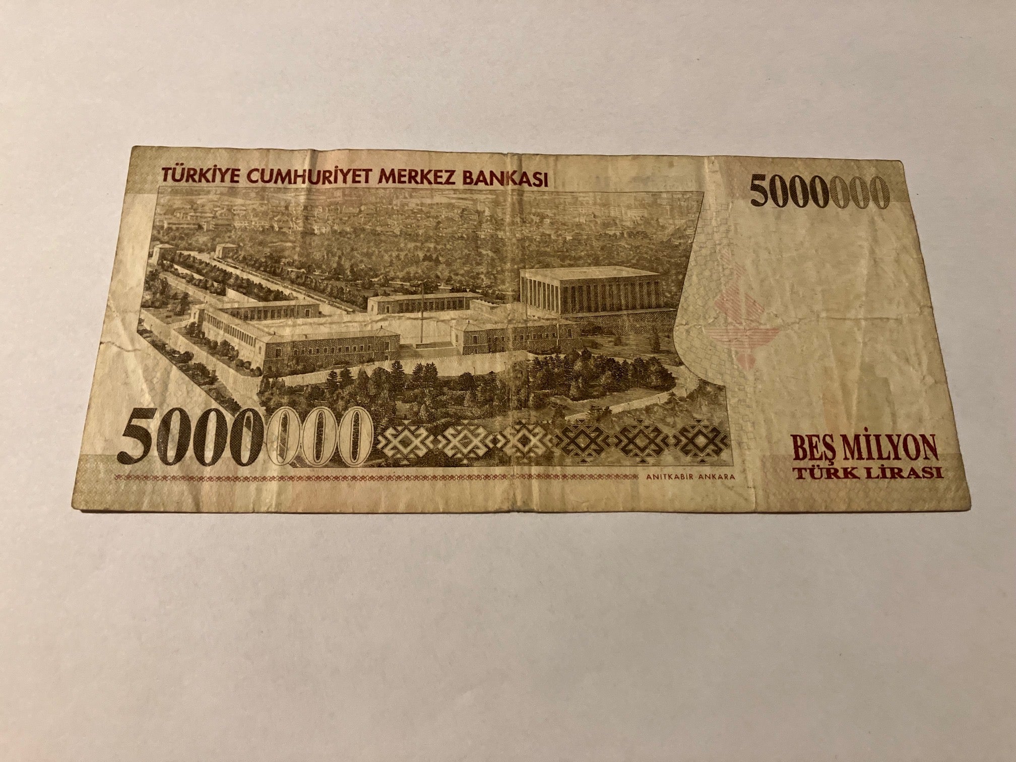 5.000.000 Lira Turkey