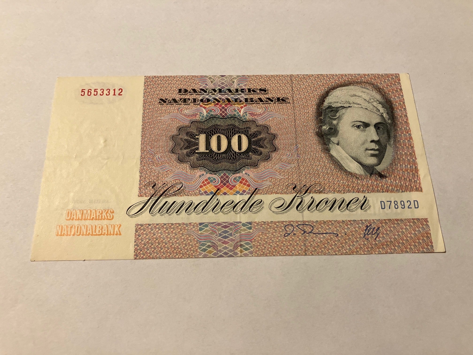 100 Kroner D7 1989