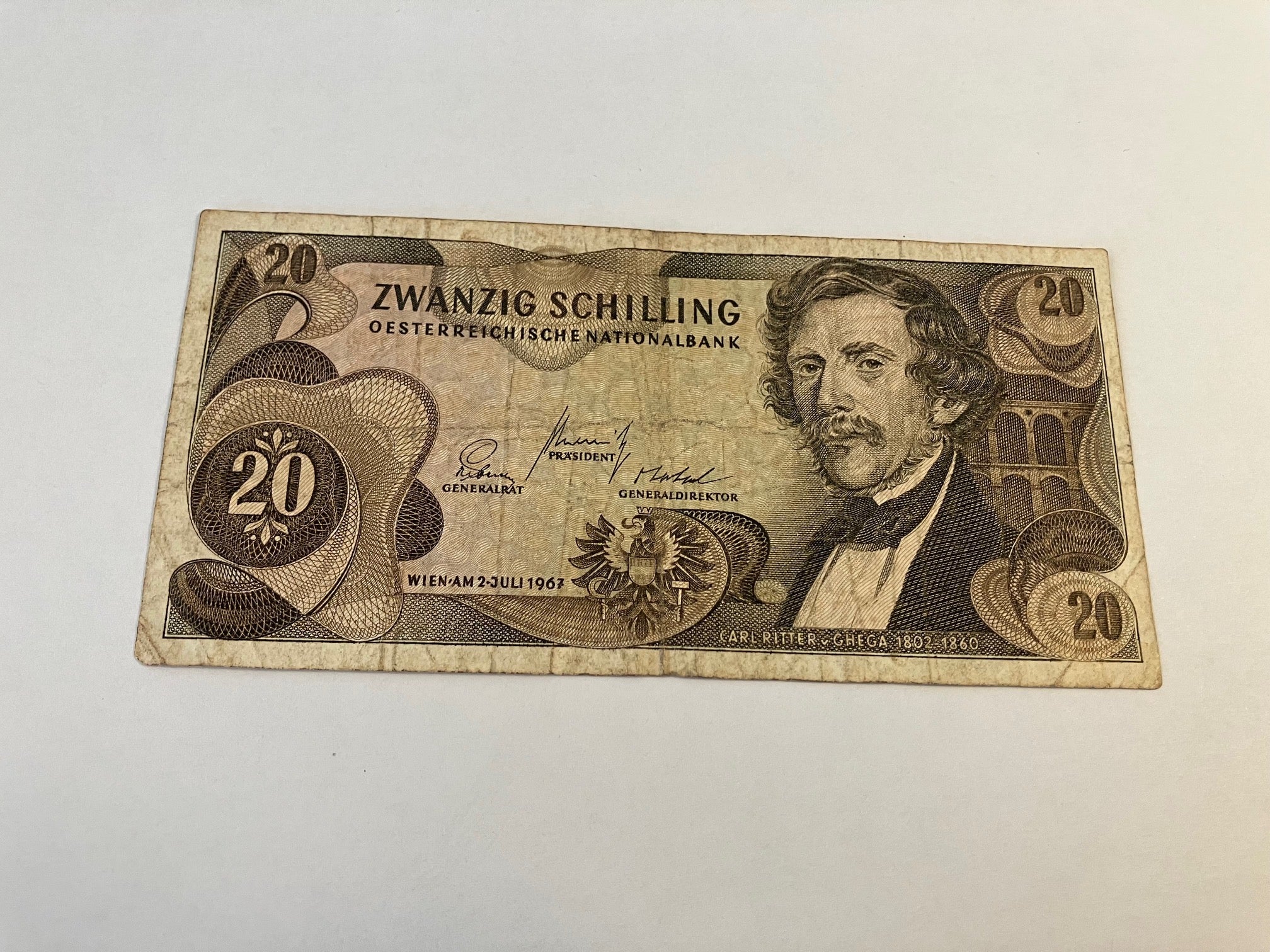 20 Schilling Austria 1967