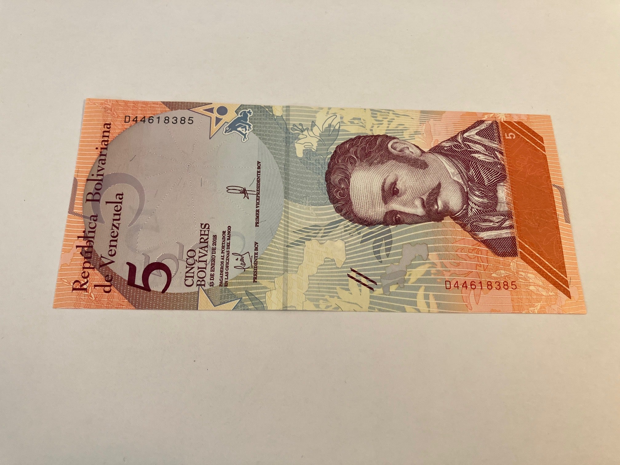 5 Bolivares Venezuela