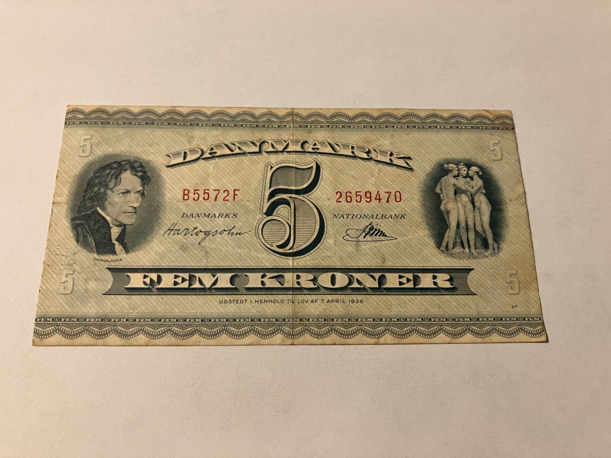 5 Kroner B5 1957