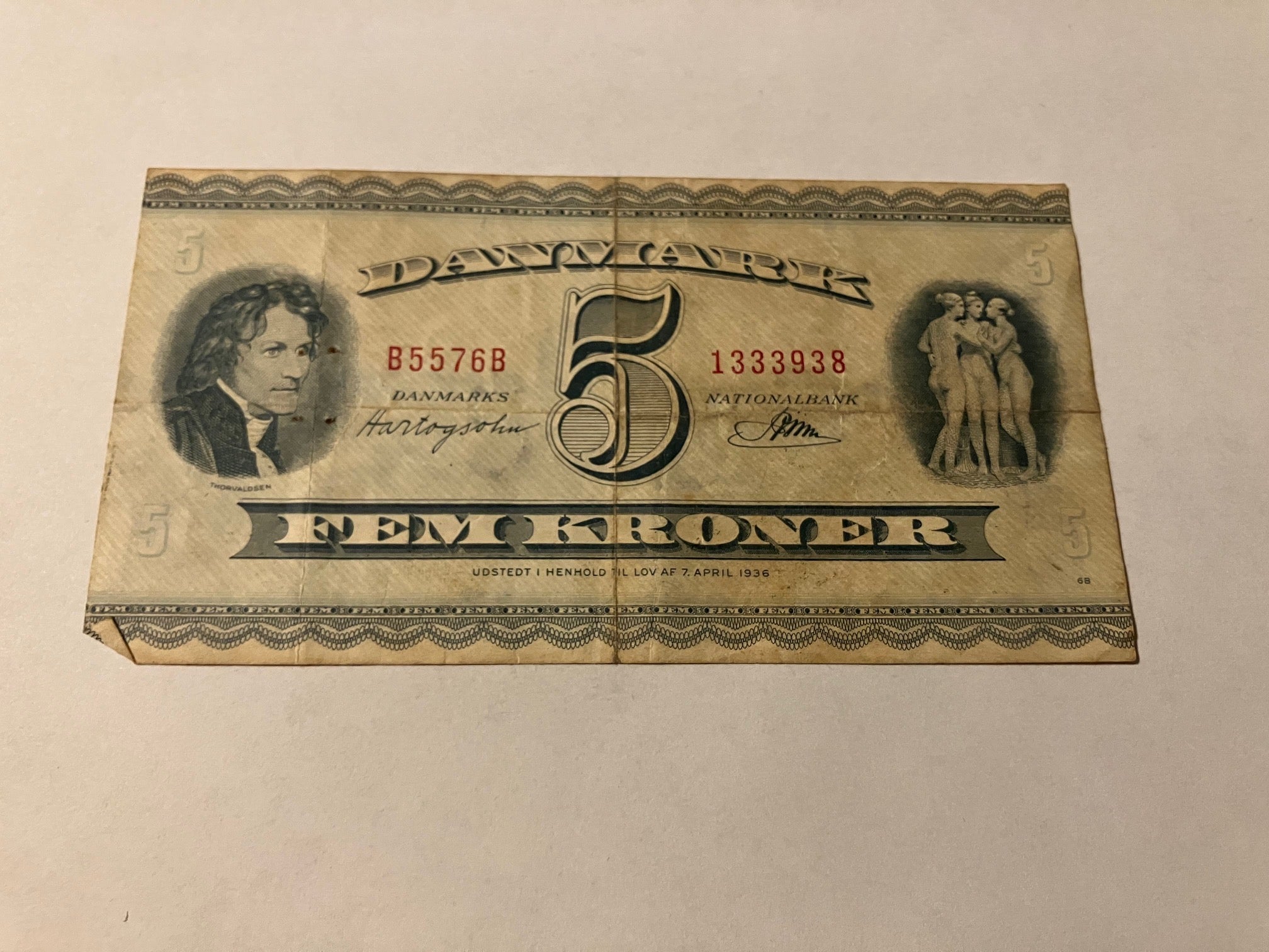 5 Kroner B5 1957