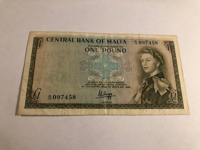 One Pound Malta 1967