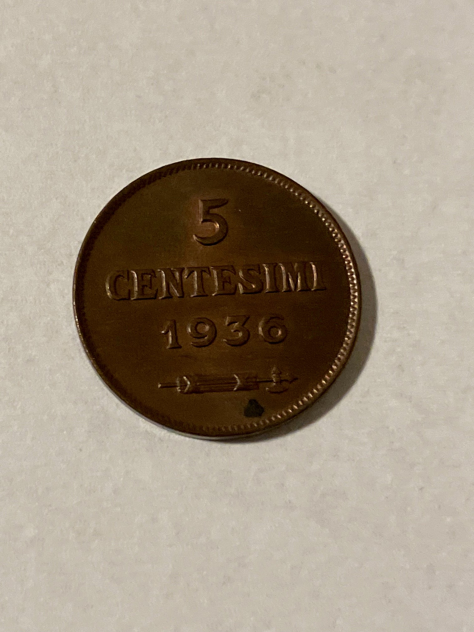 5 Centesimi 1936 San Marino
