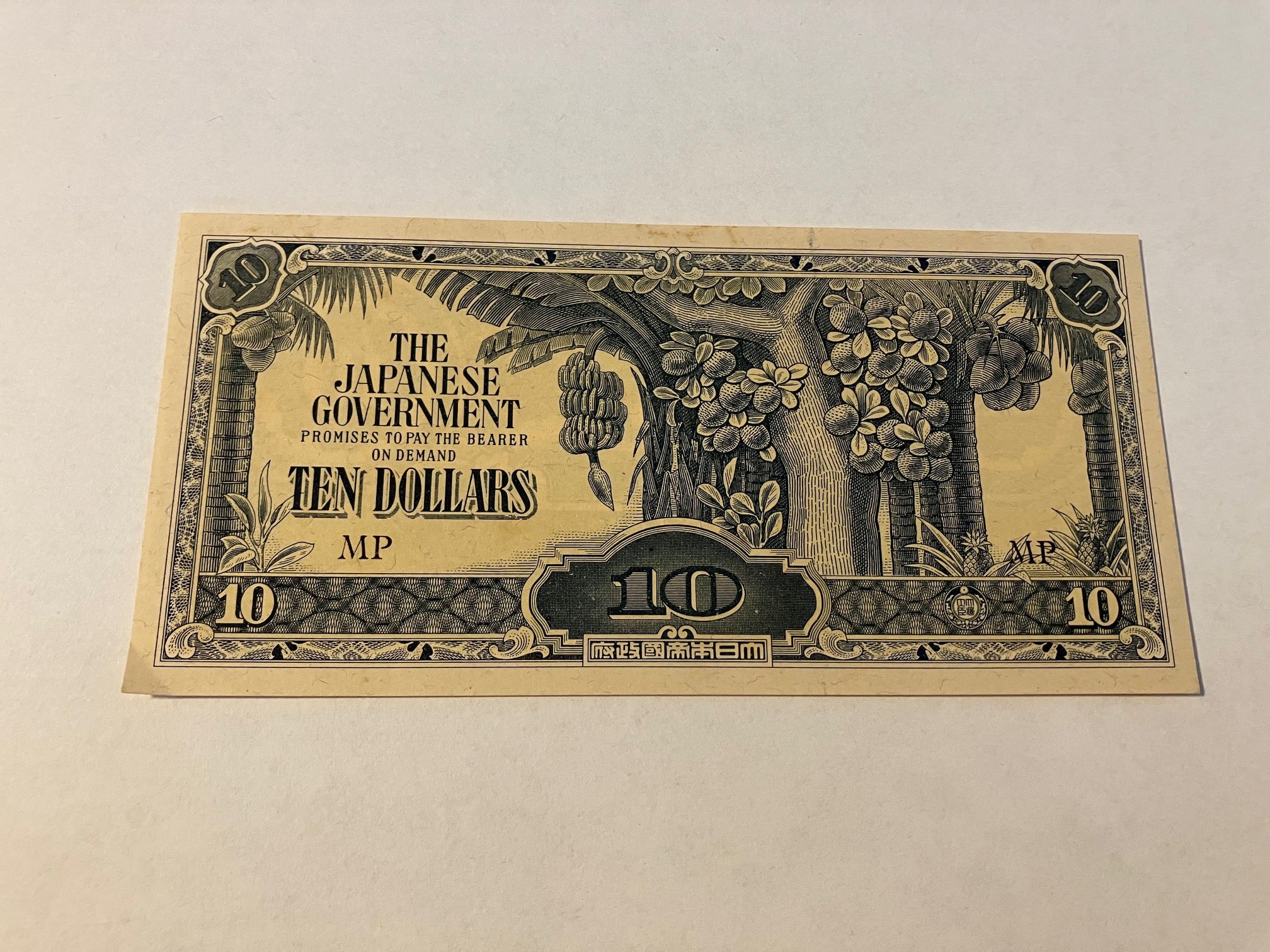 10 Dollars The Japanese Government