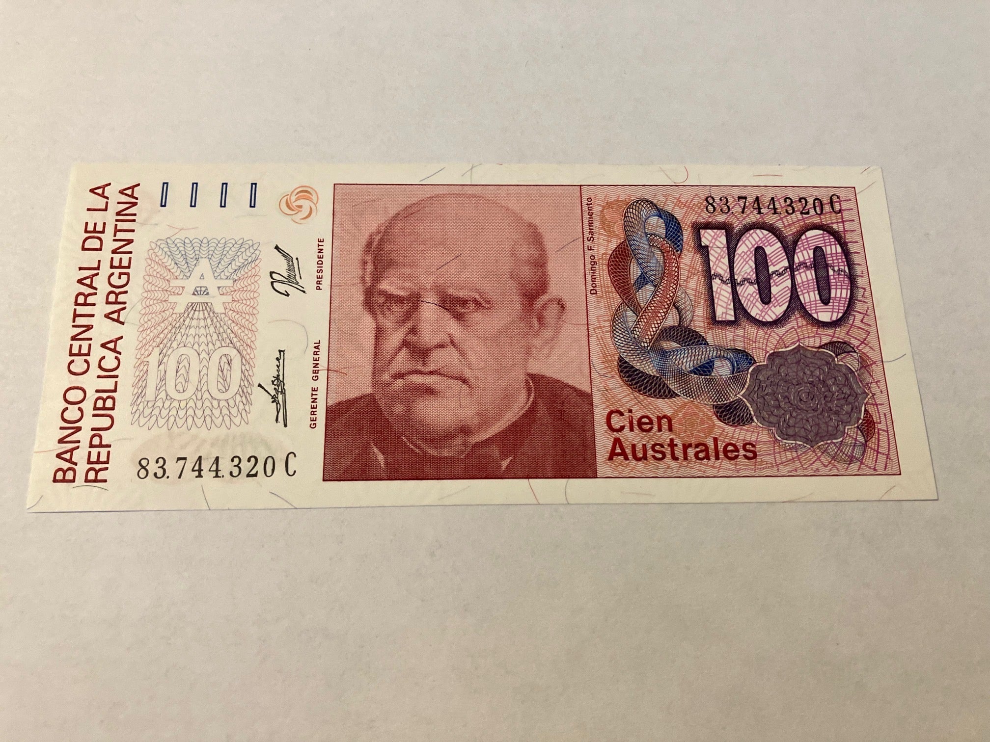 100 Australes Argentina