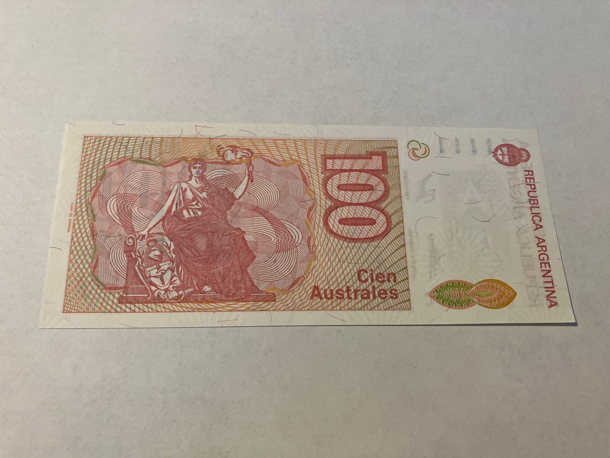 100 Australes Argentina