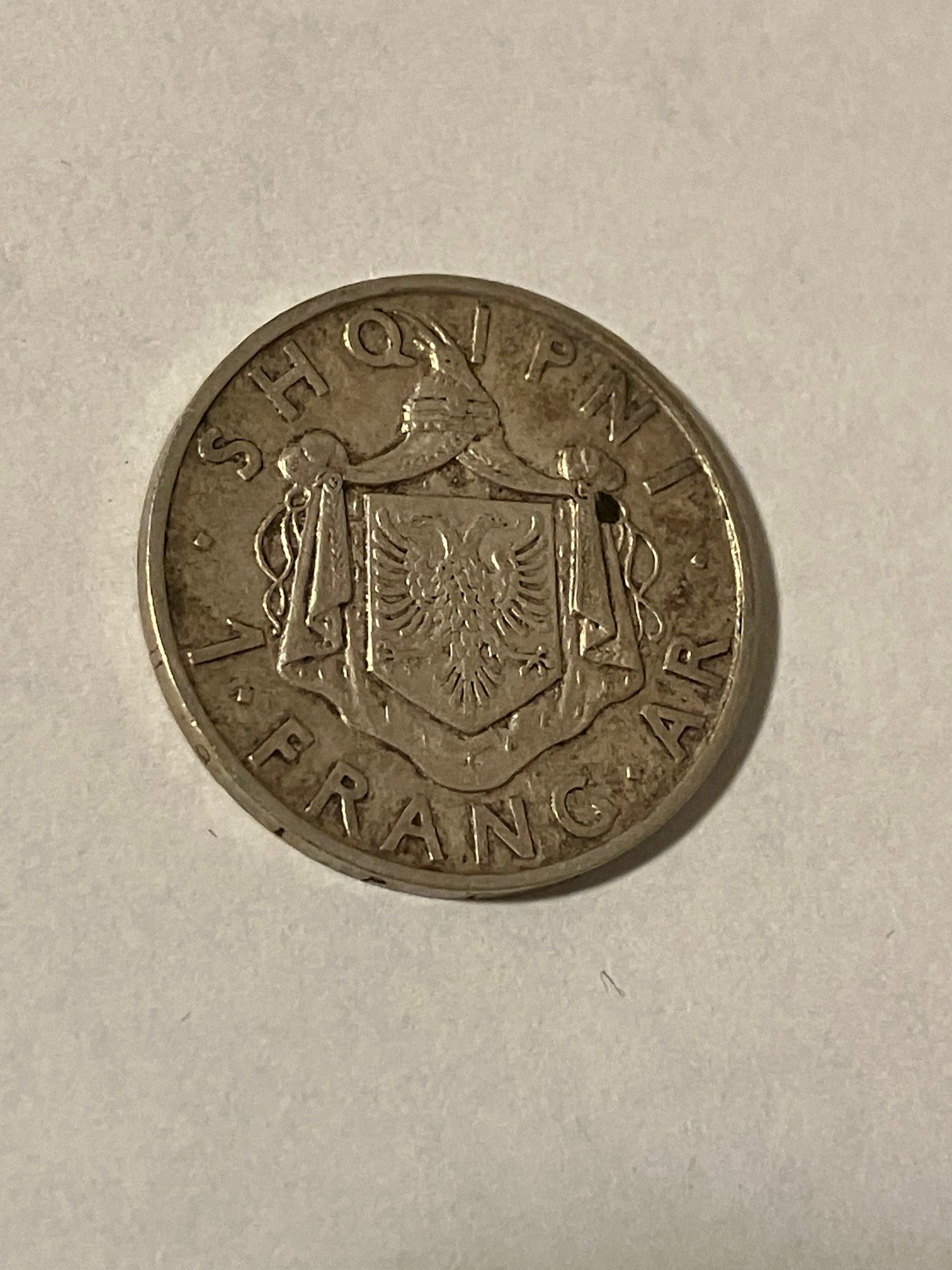 1 Frang Ar Albania 1935