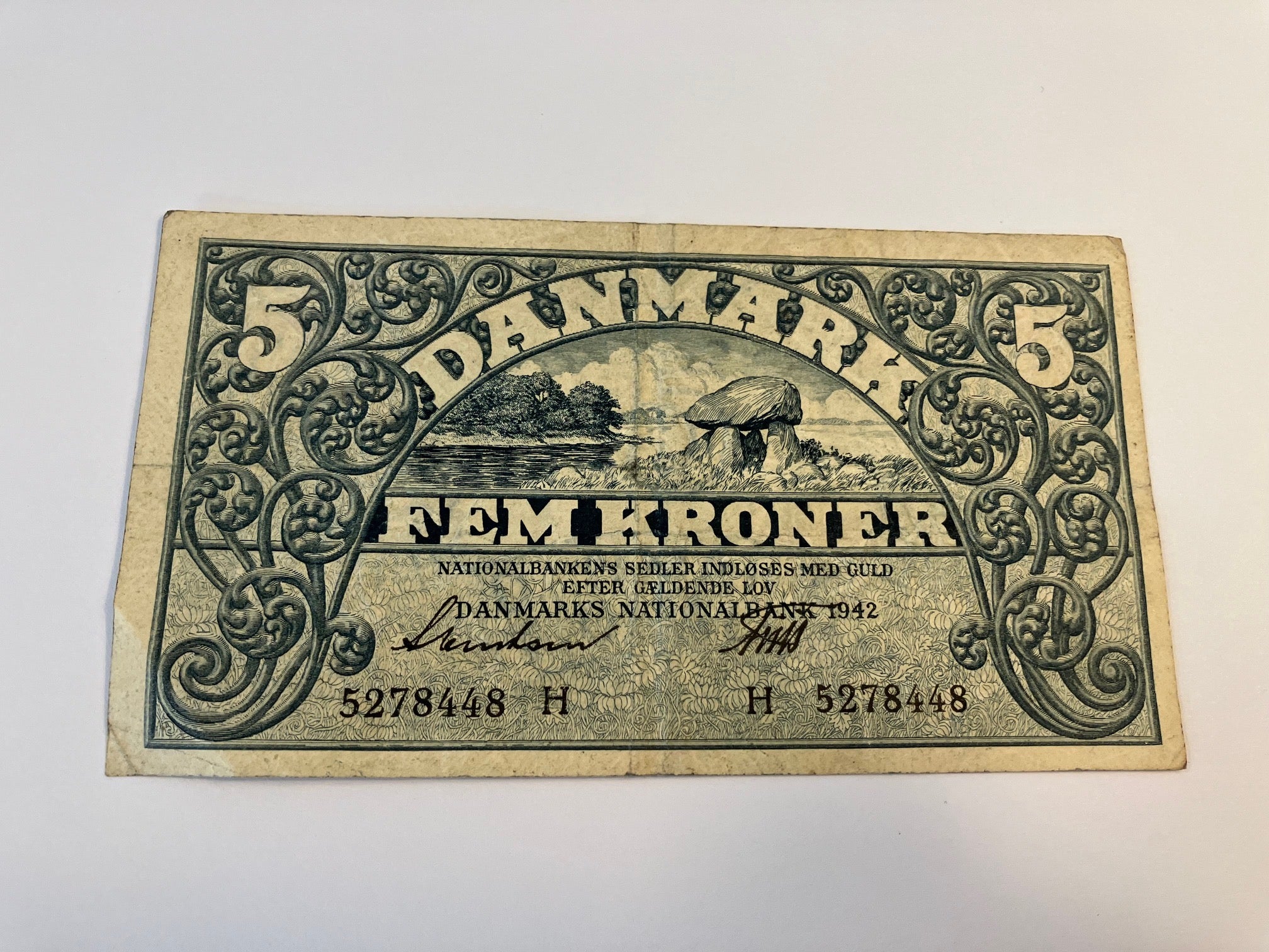 5 Kroner Danmark 1942