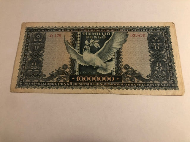 10 Million pengo Hungary 1945