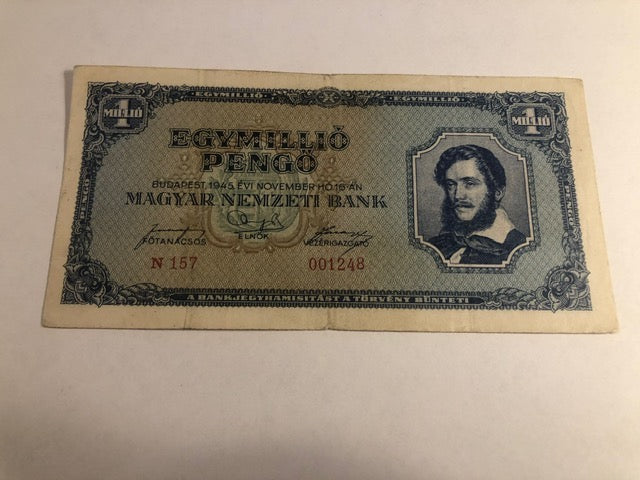 1 Million pengo Hungary 1945