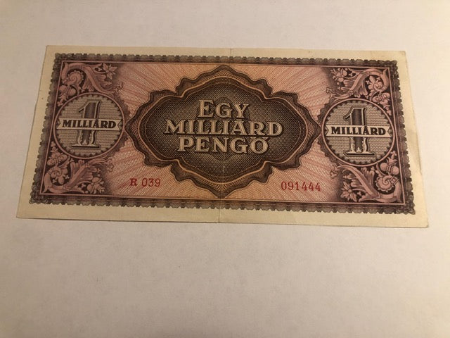 1 milliard pengo 1946 Hungary