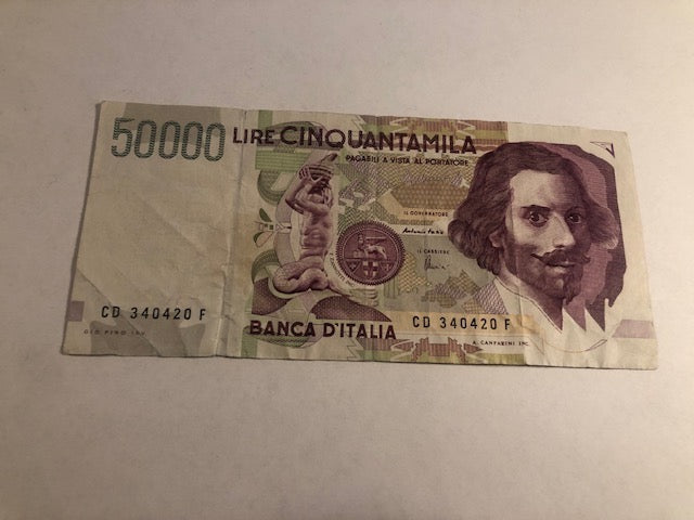50000 lire Italy