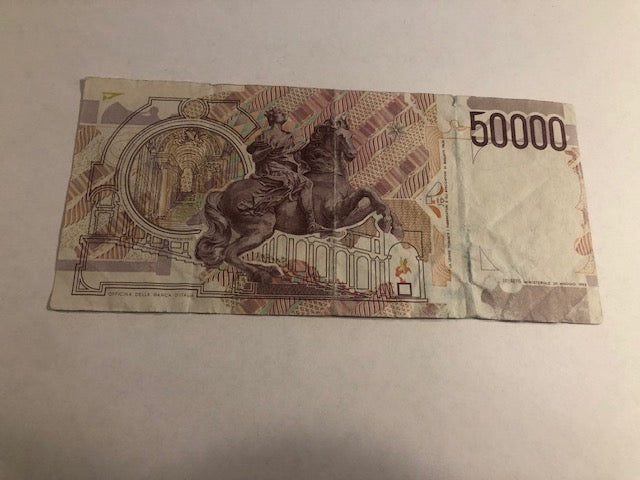 50000 lire Italy