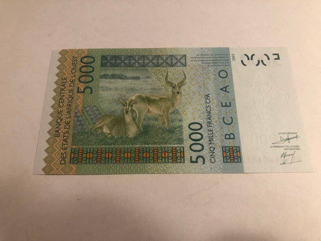 5000 franc West Africa