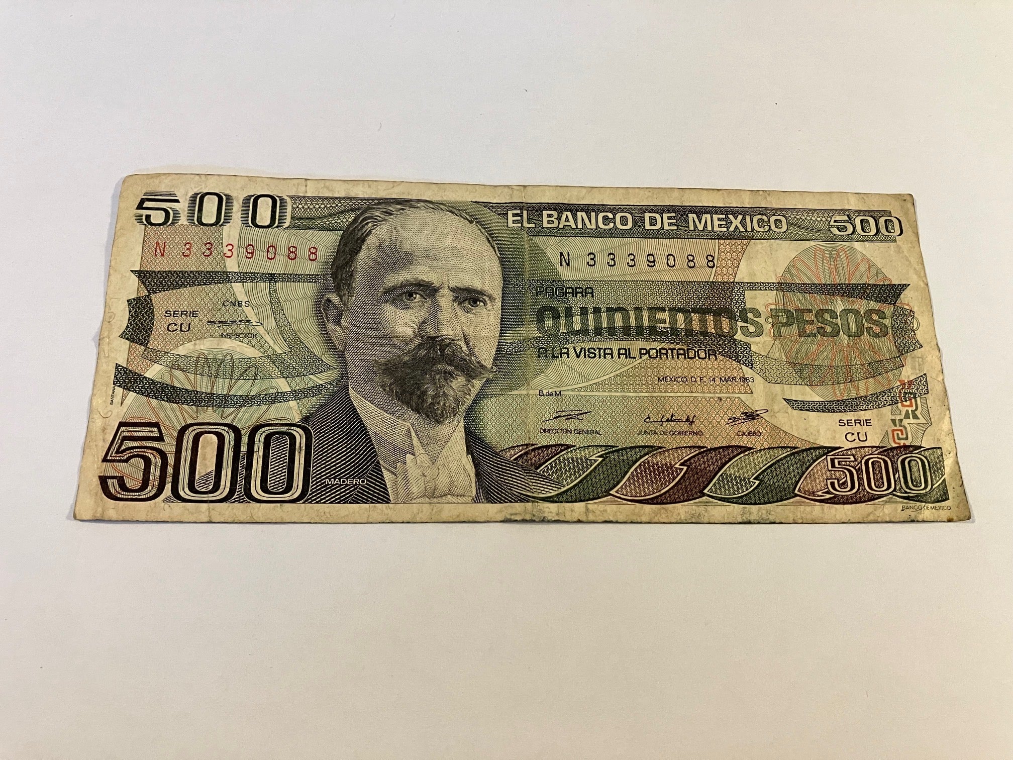 500 Pesos Mexico 1983